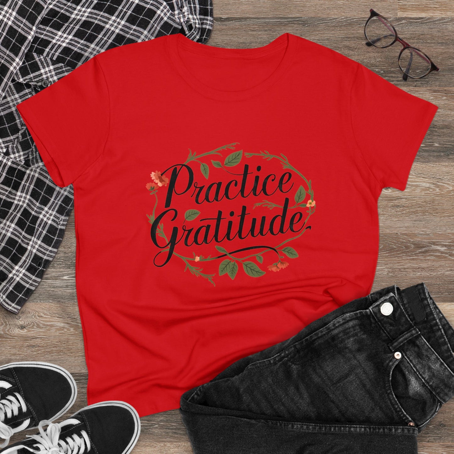 Practice Gratitude - Colours - One Sided Print - Women's