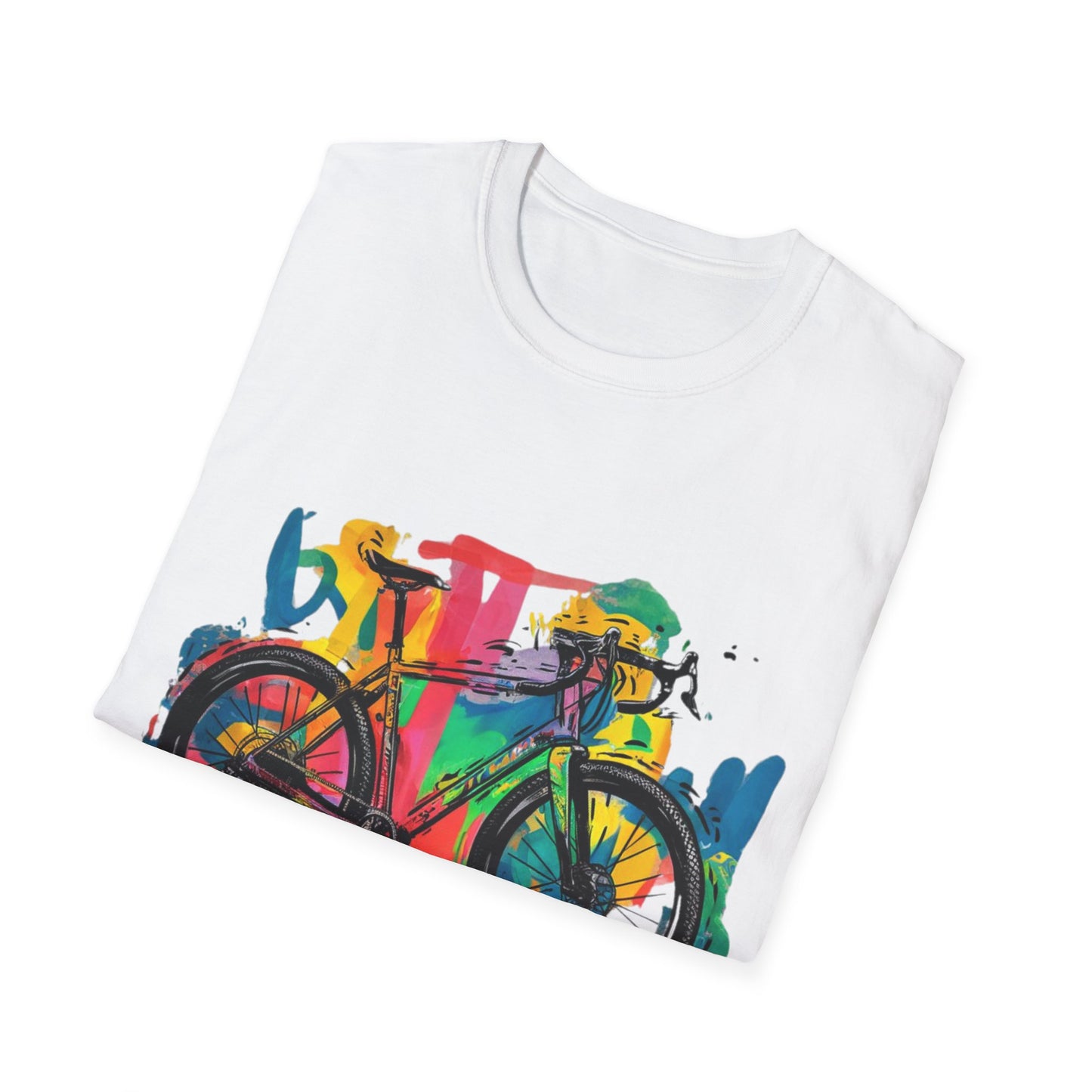 Gravel Bike - One Sided Print - Softstyle T-Shirt