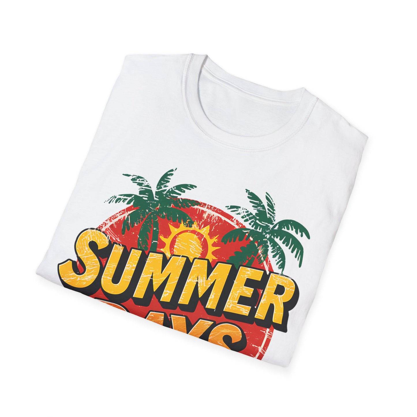 Summer Days - One Sided Print - Softstyle T-Shirt