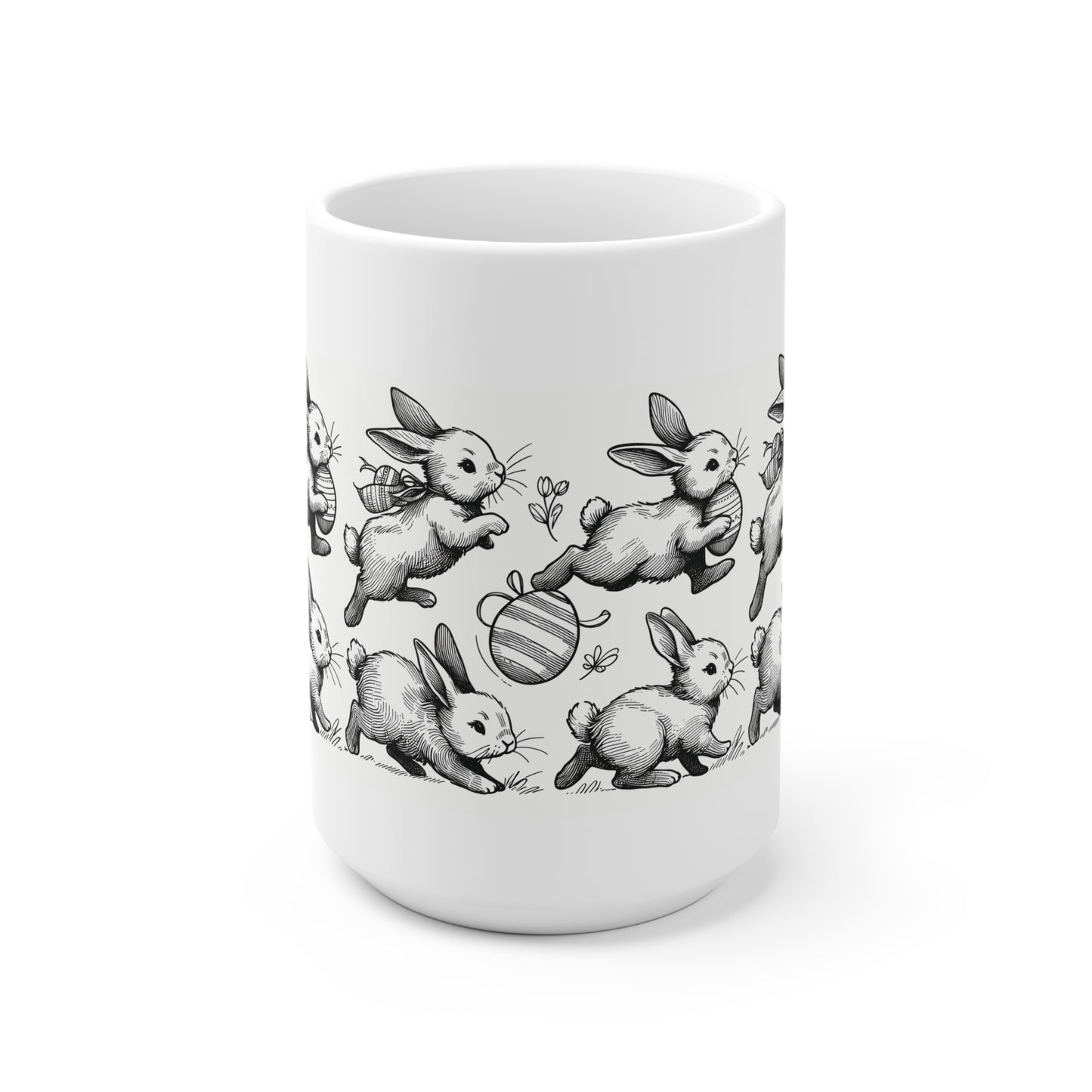 Happy Easter Bunnies Running