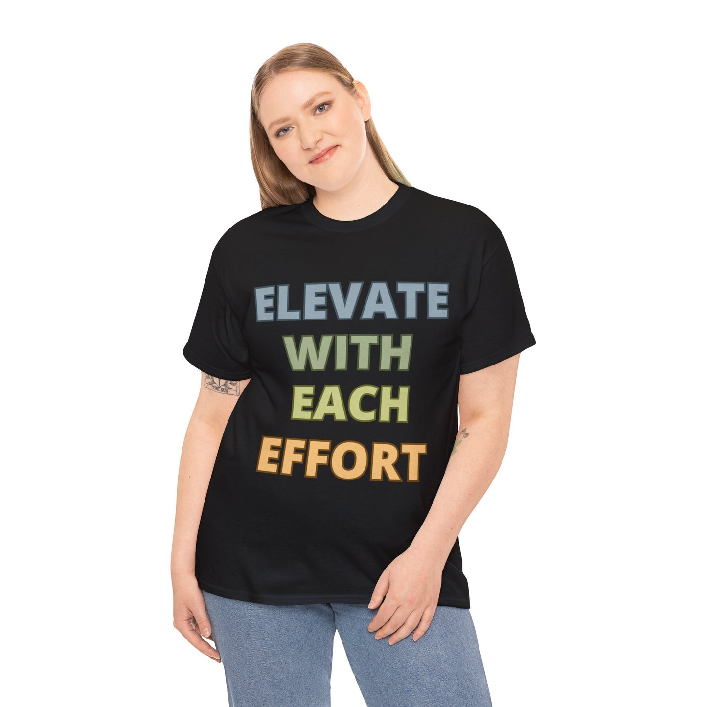 Elevate with Each Effort - Black