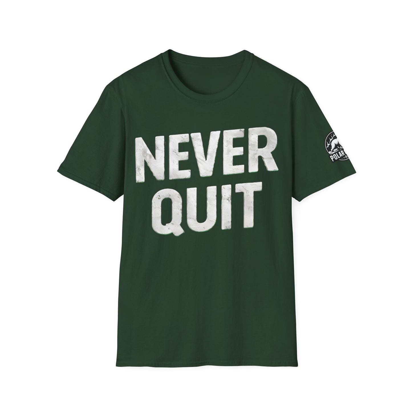 Never Quit - Front & Side Prints - Softstyle T-Shirt