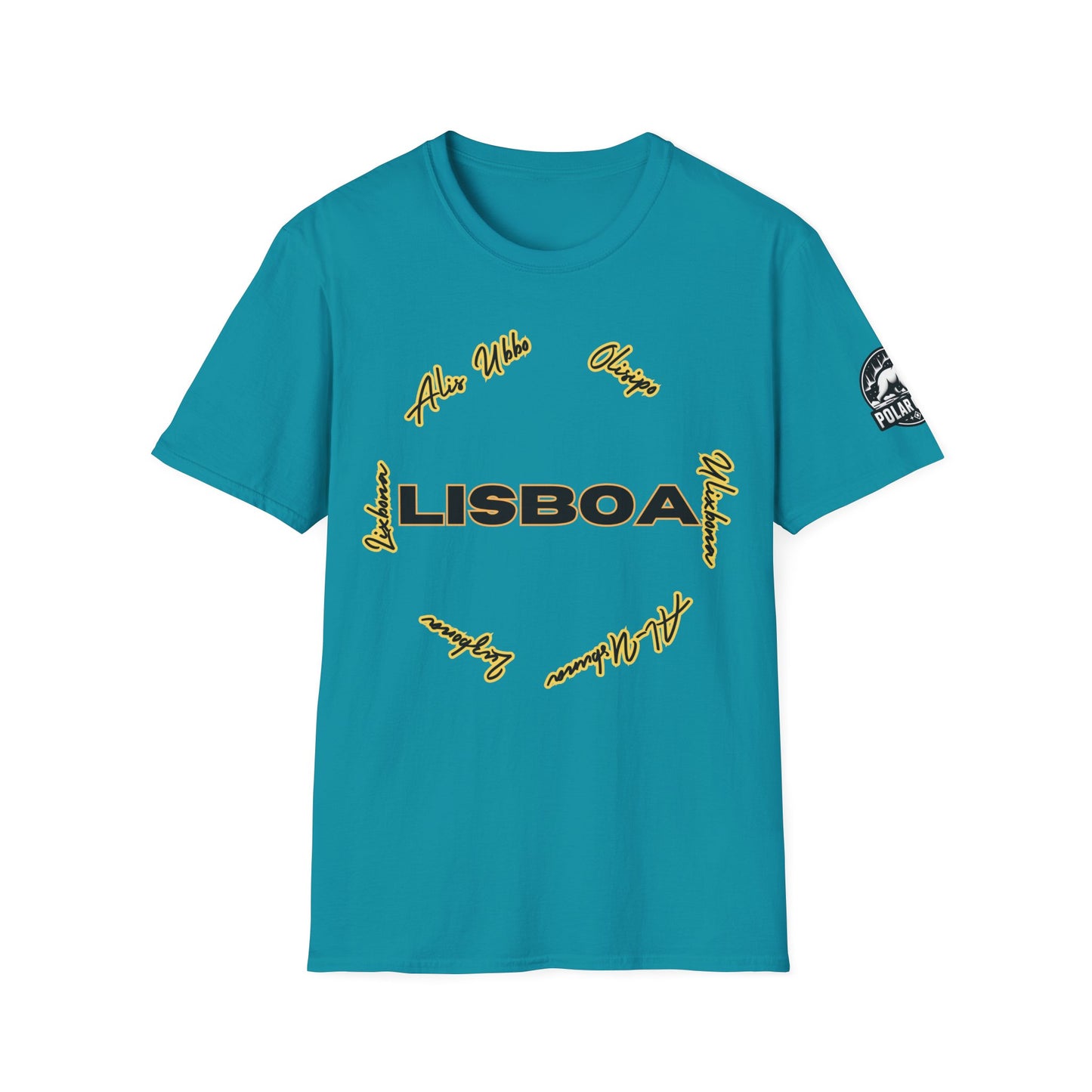 Lisbon Names - Front & Side Prints - Softstyle T-Shirt