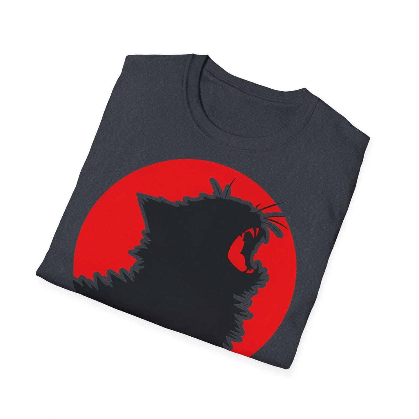 Cat Japanese - Front & Side Prints - Softstyle T-Shirt