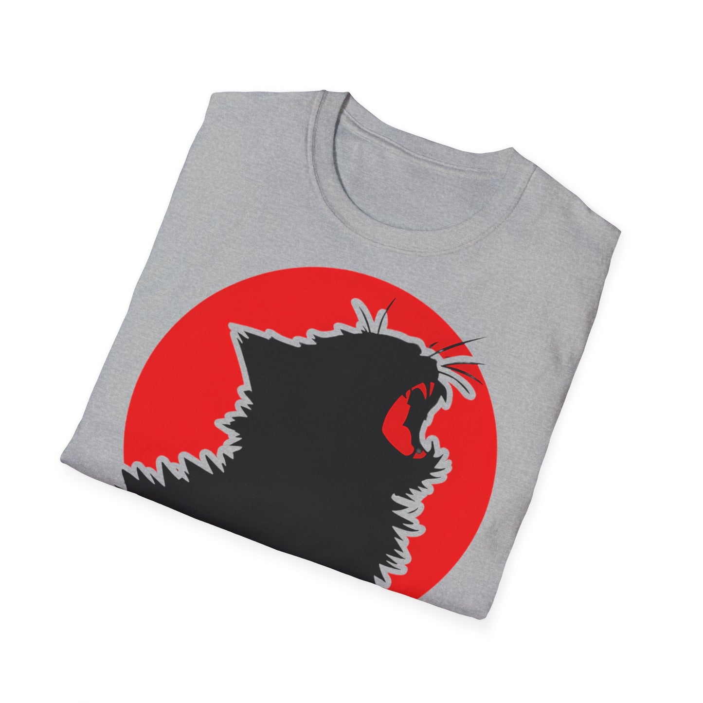 Cat Japanese - Front & Side Prints - Softstyle T-Shirt