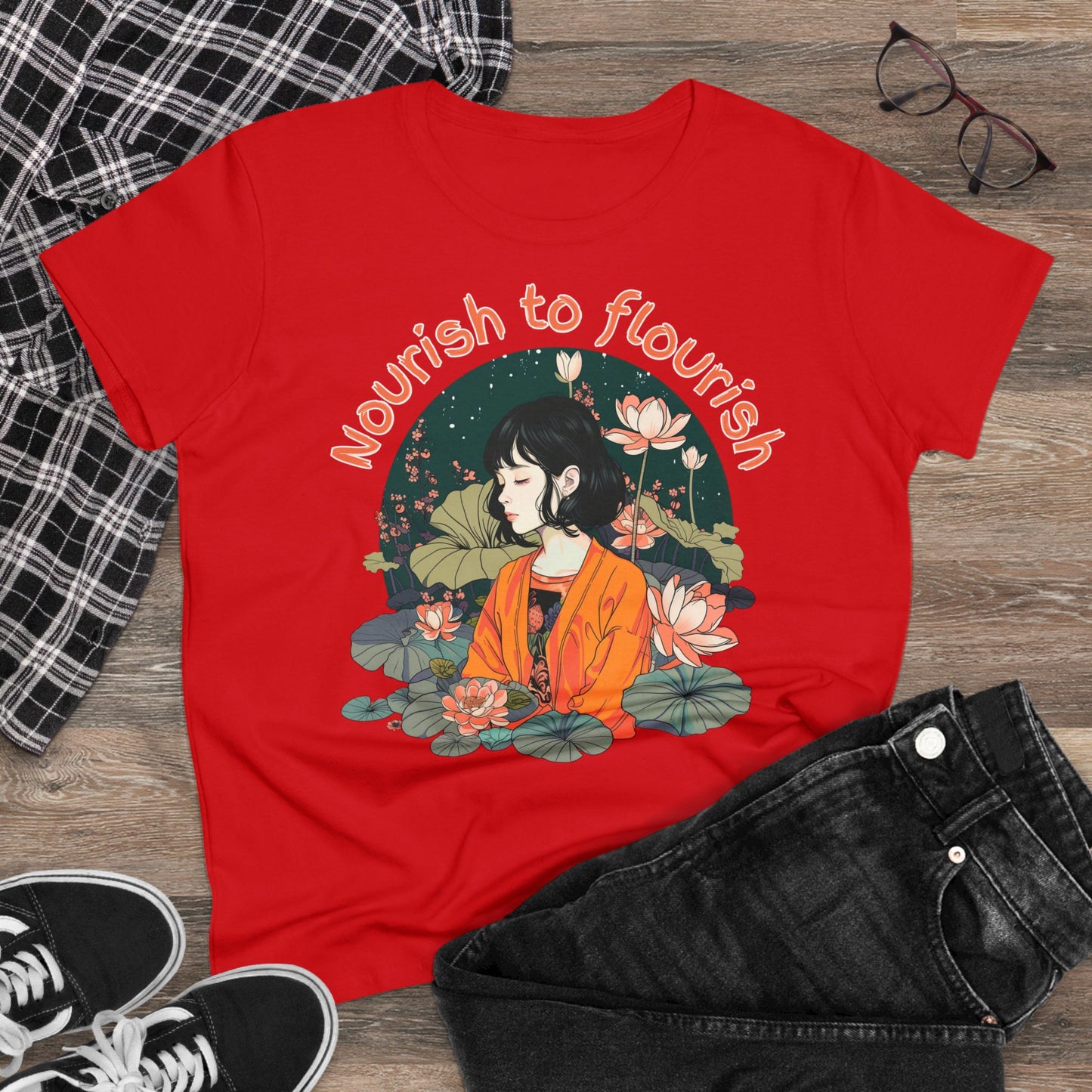 Nourish to Flourish - Colours - One Sided Print - Women's
