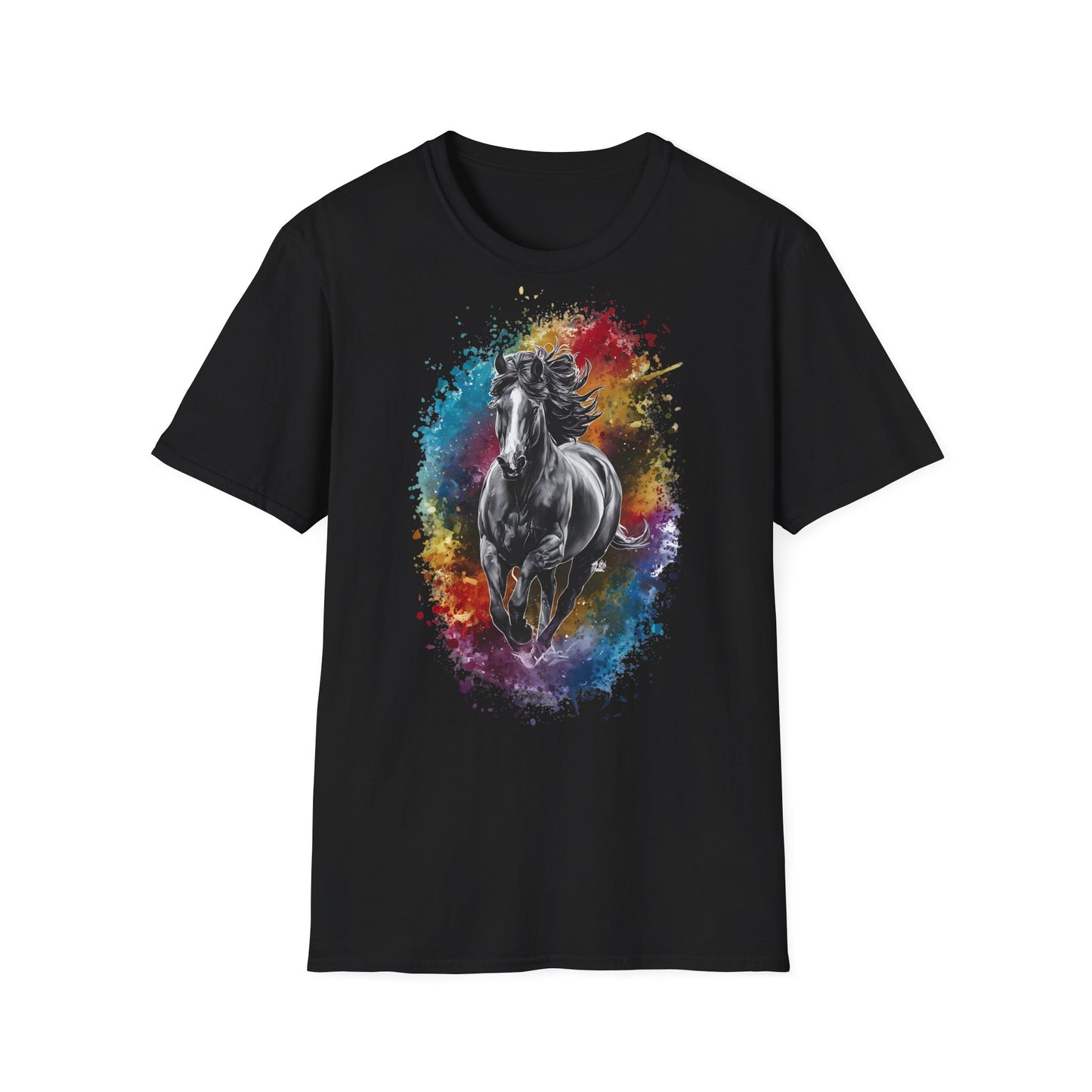 Horse Colours Spot - One Sided Print - Softstyle T-Shirt