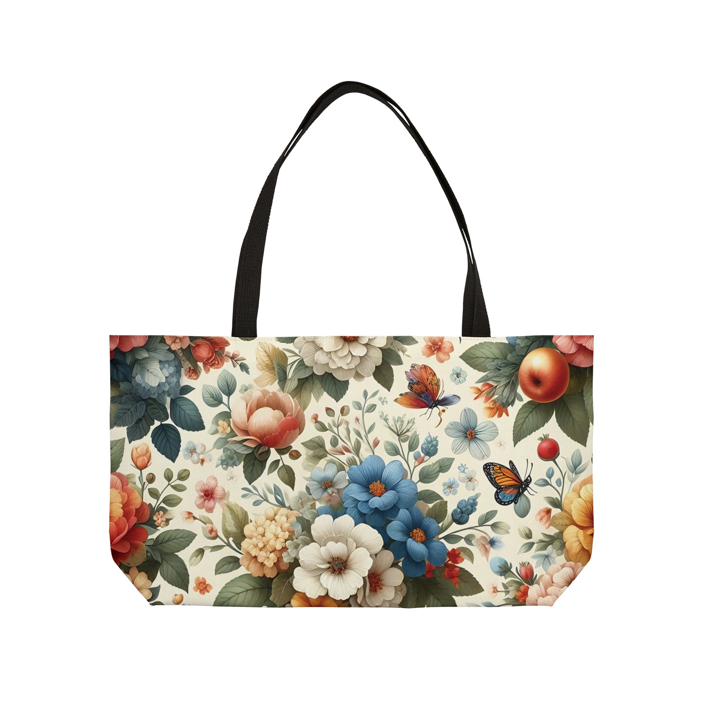 Orange Rose Blue White Yellow Pattern 24" x 13"
