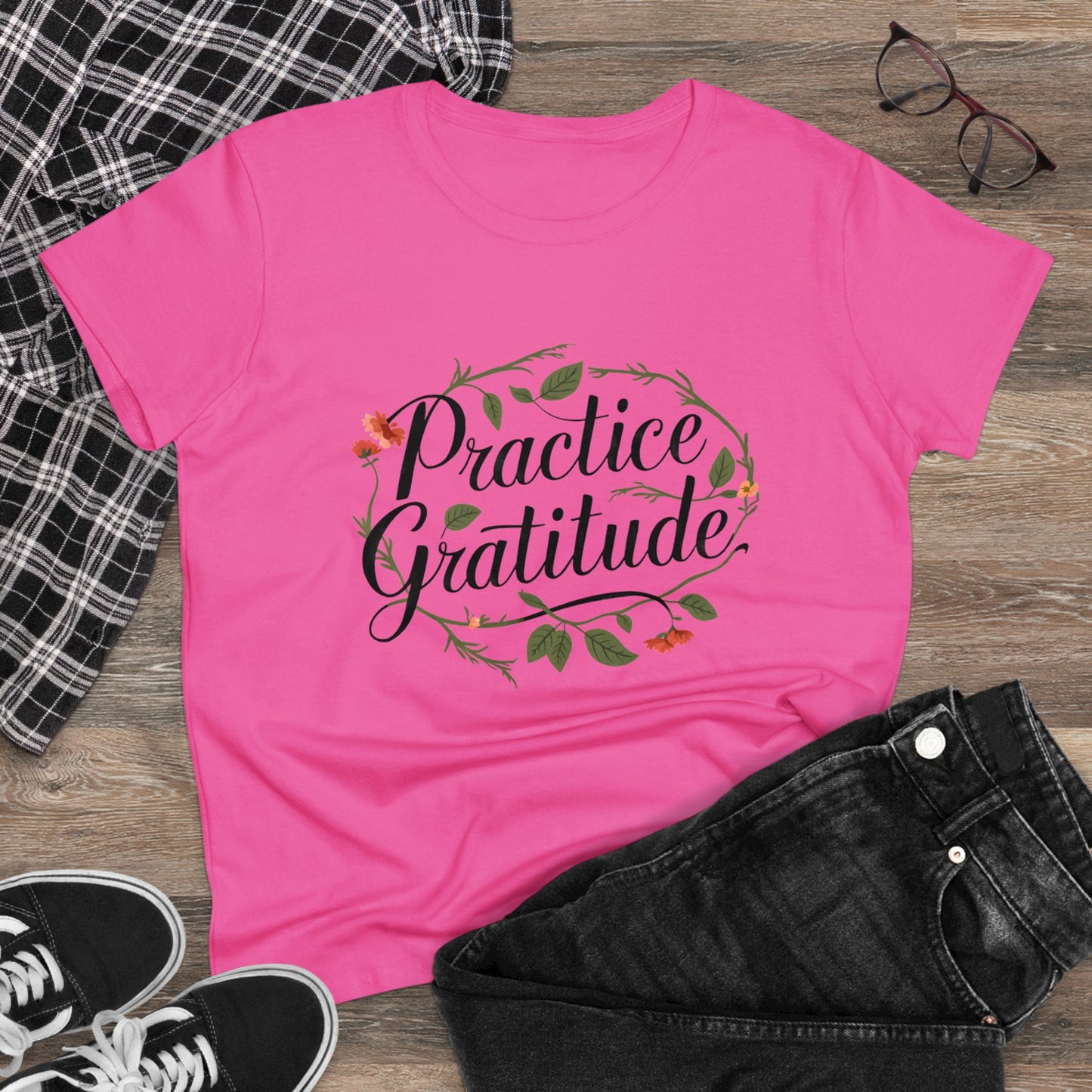 Practice Gratitude - Colours - One Sided Print - Women's