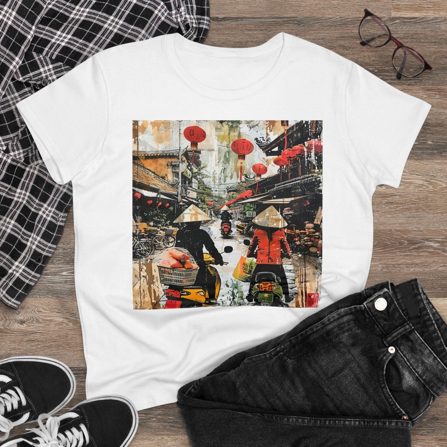 Vietnam Design Four - Colours - One Sided Print - Women's
