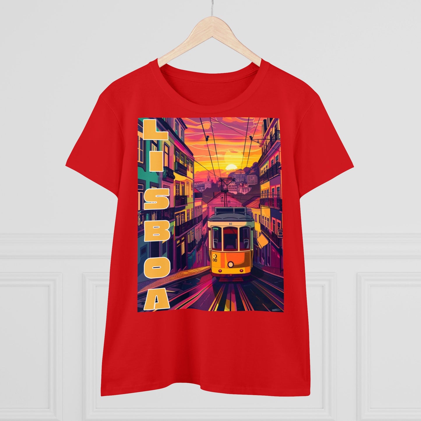 Lisboa Tram Sunset - One Sided - Colours - Women's
