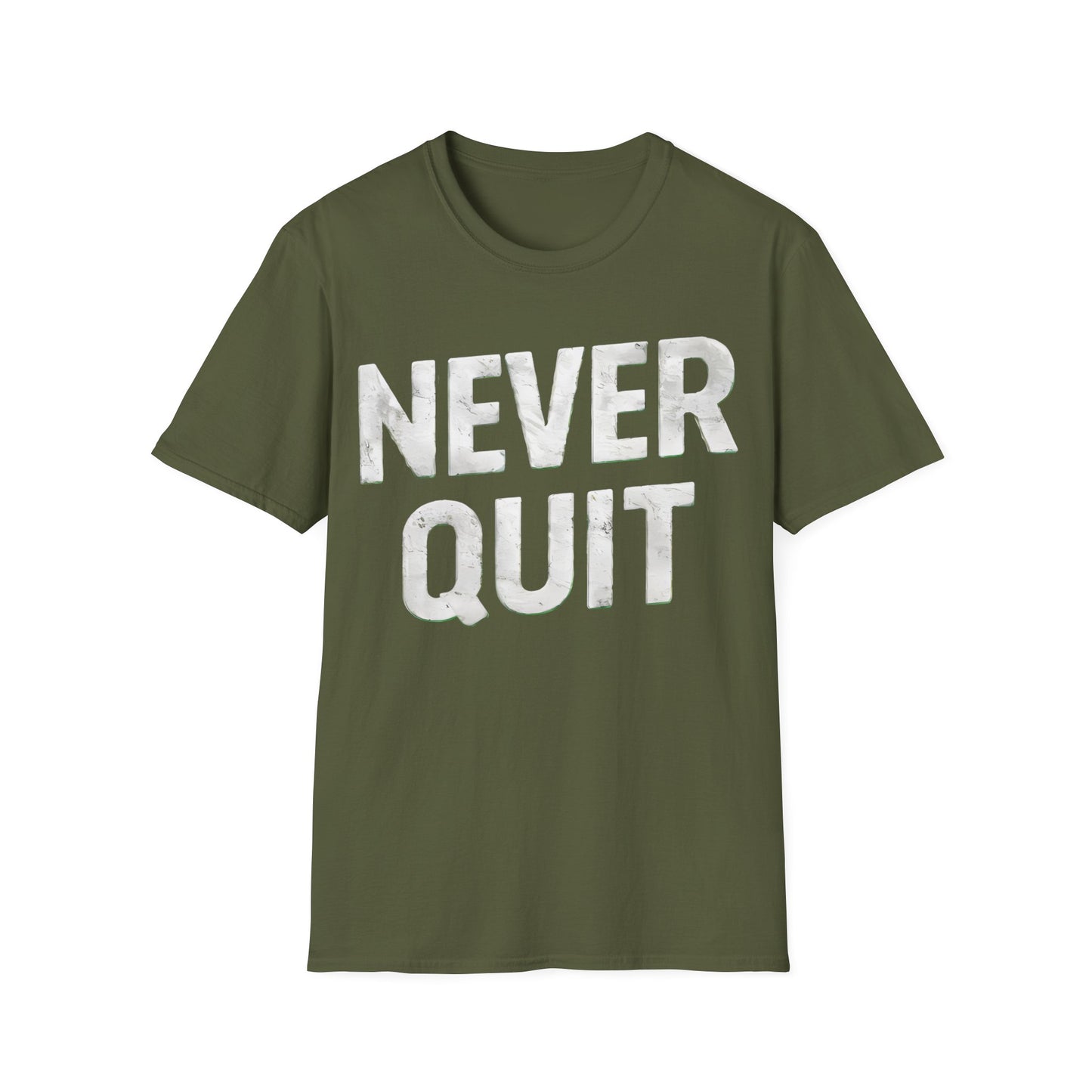 Never Quit - One Sided Print - Softstyle T-Shirt