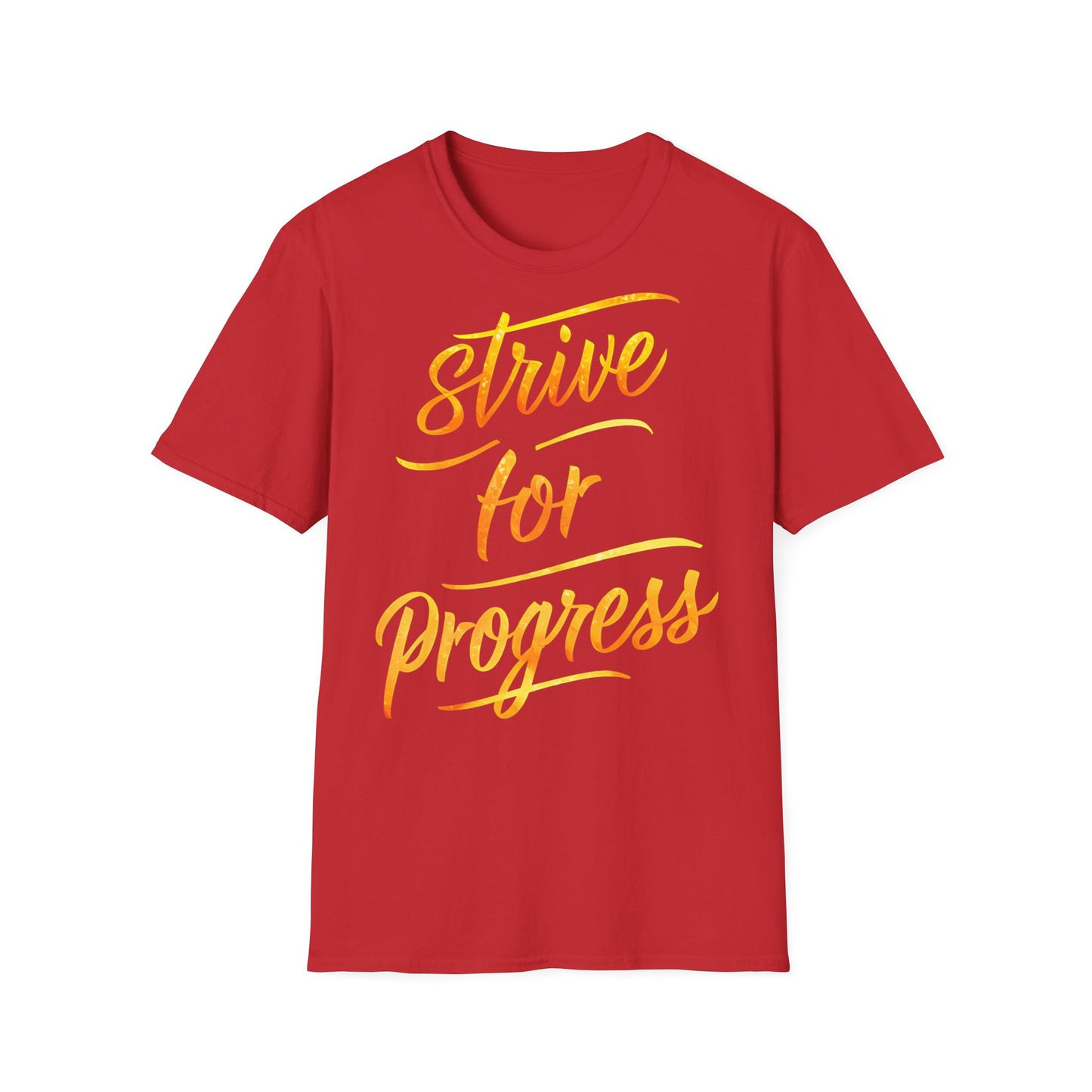 Strive for Progress - One Sided Print - Softstyle T-Shirt