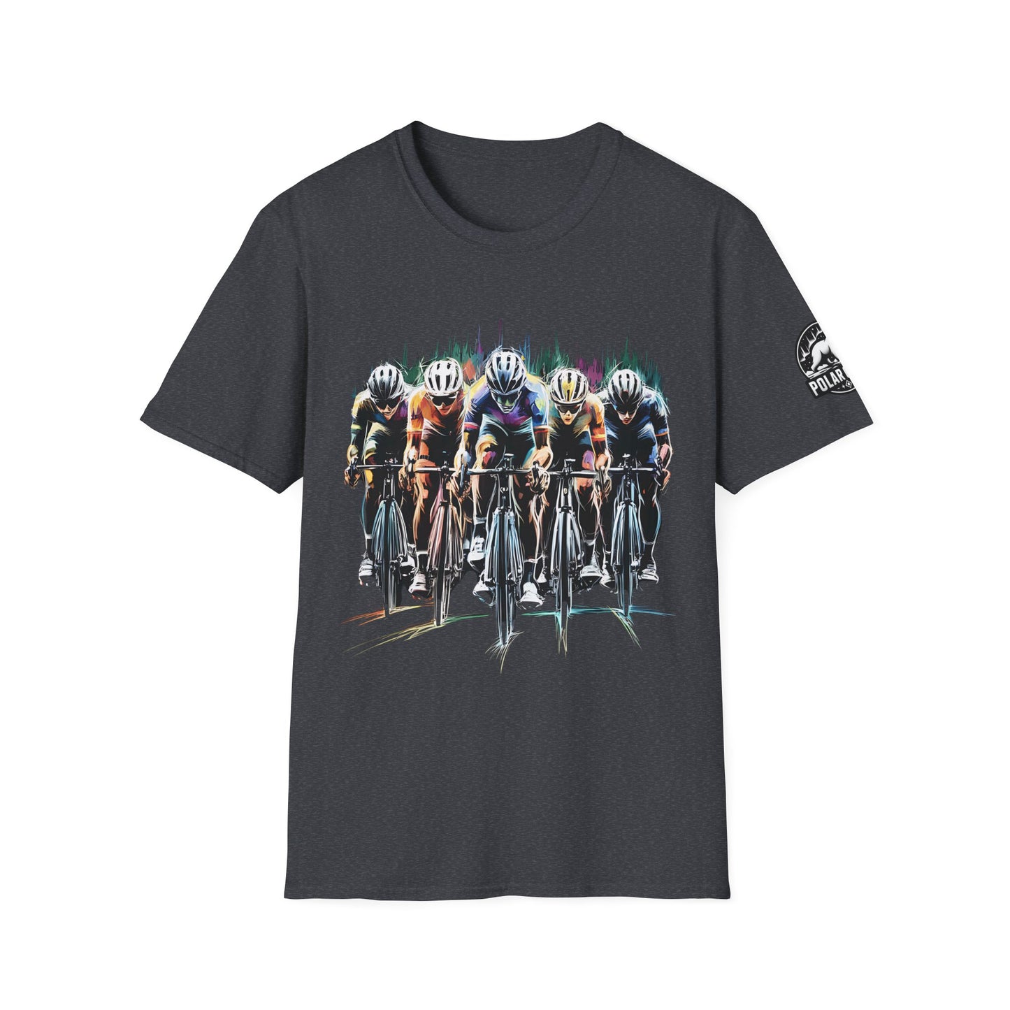 Cycling Peloton - Front & Side Prints - Softstyle T-Shirt