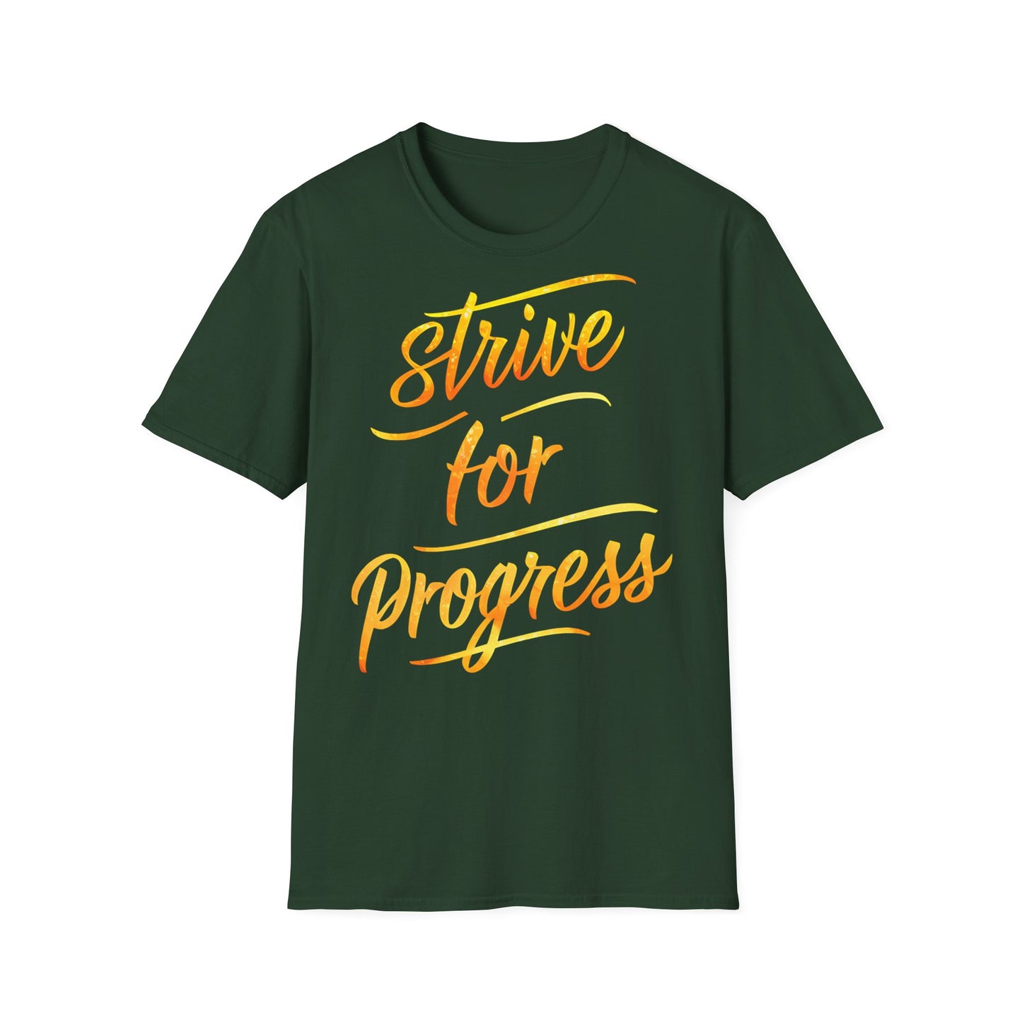 Strive for Progress - One Sided Print - Softstyle T-Shirt
