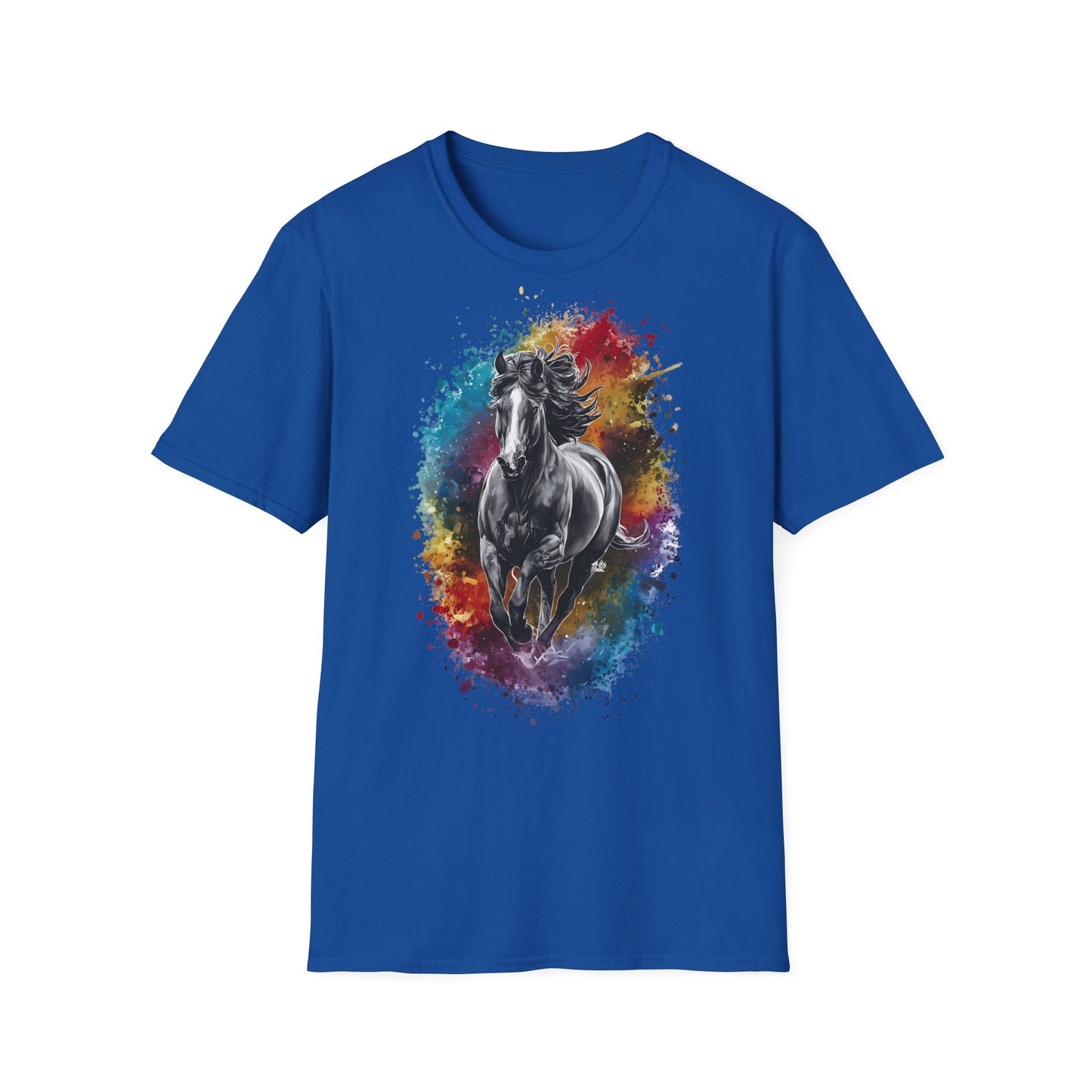 Horse Colours Spot - One Sided Print - Softstyle T-Shirt
