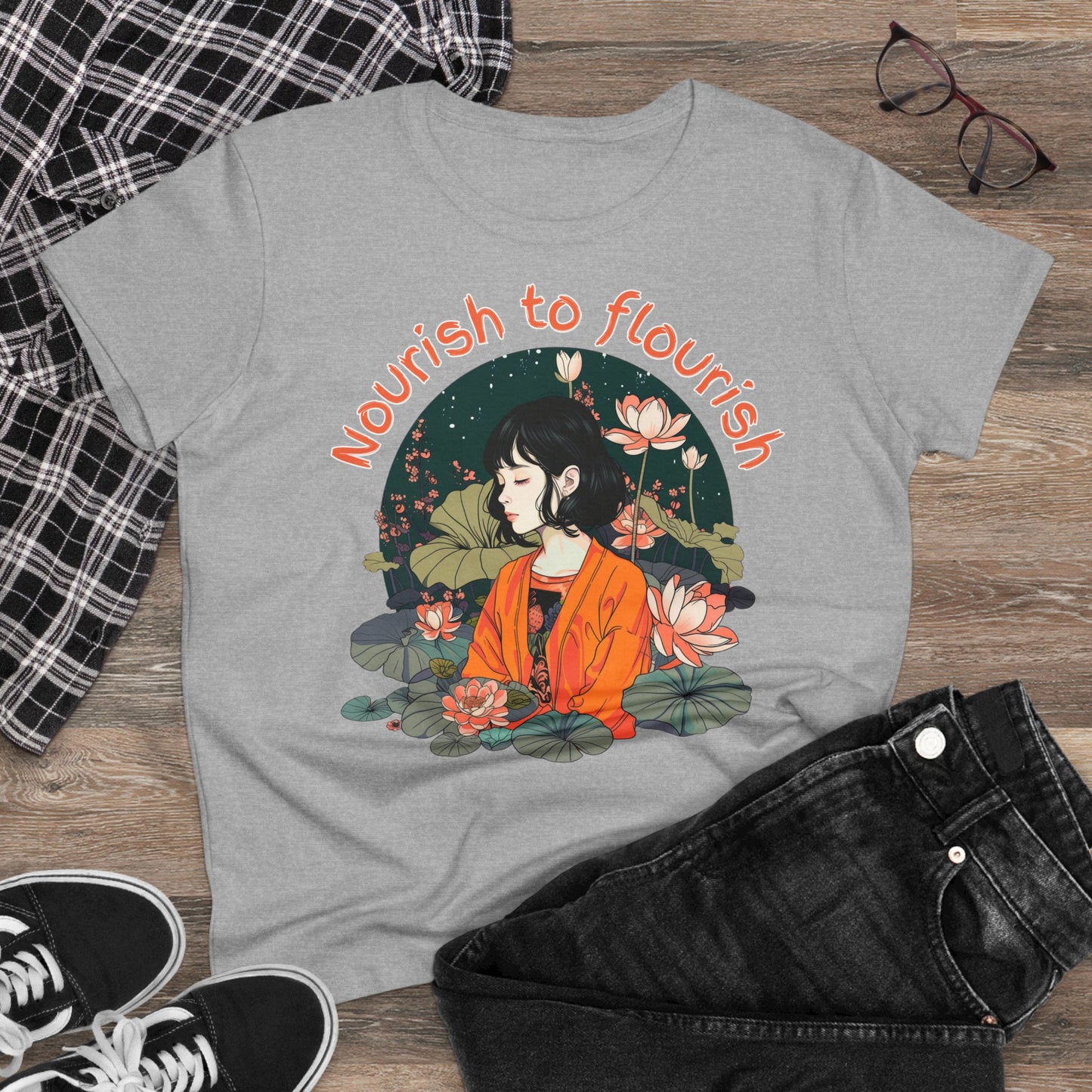 Nourish to Flourish - Colours - One Sided Print - Women's