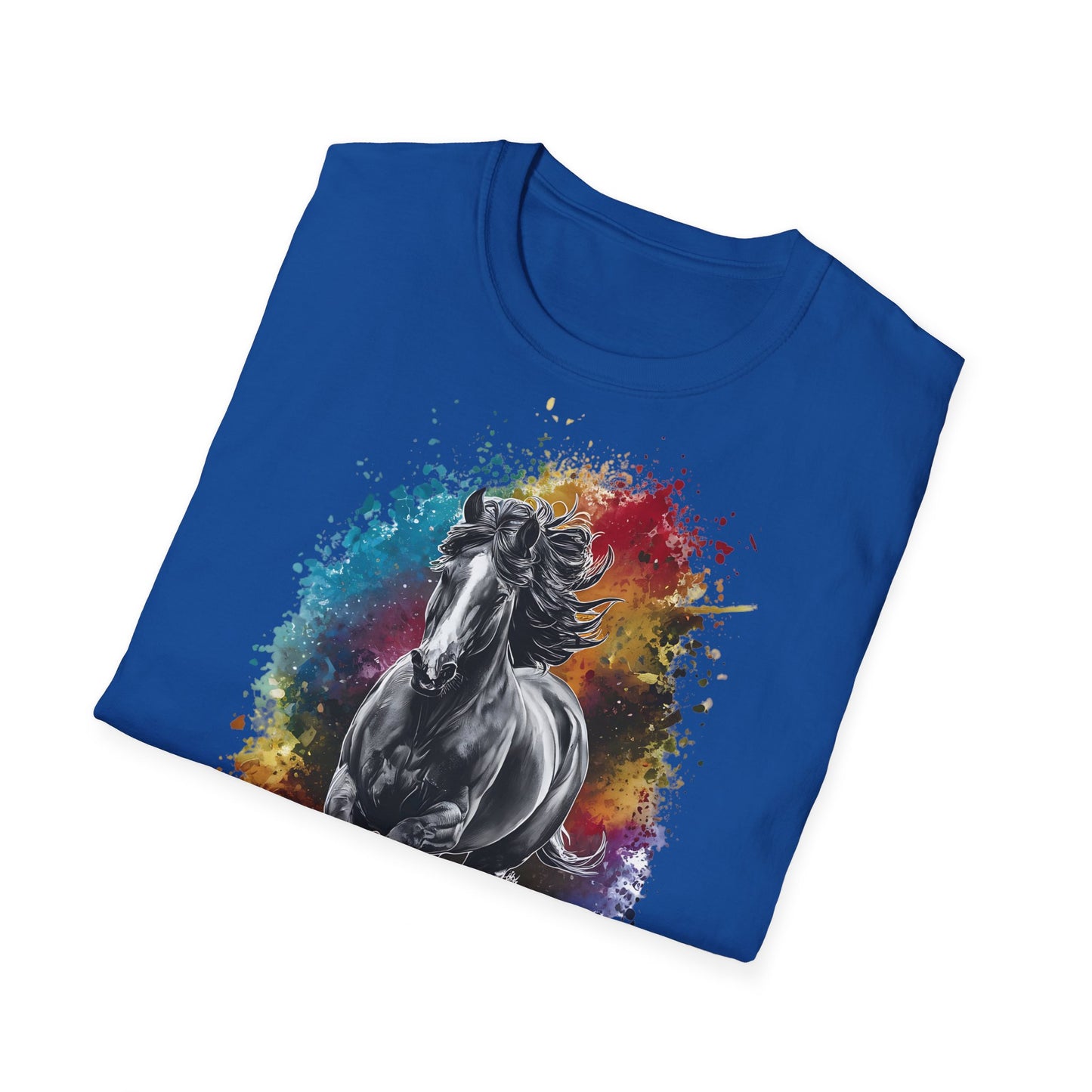 Horse Colours Spot - One Sided Print - Softstyle T-Shirt
