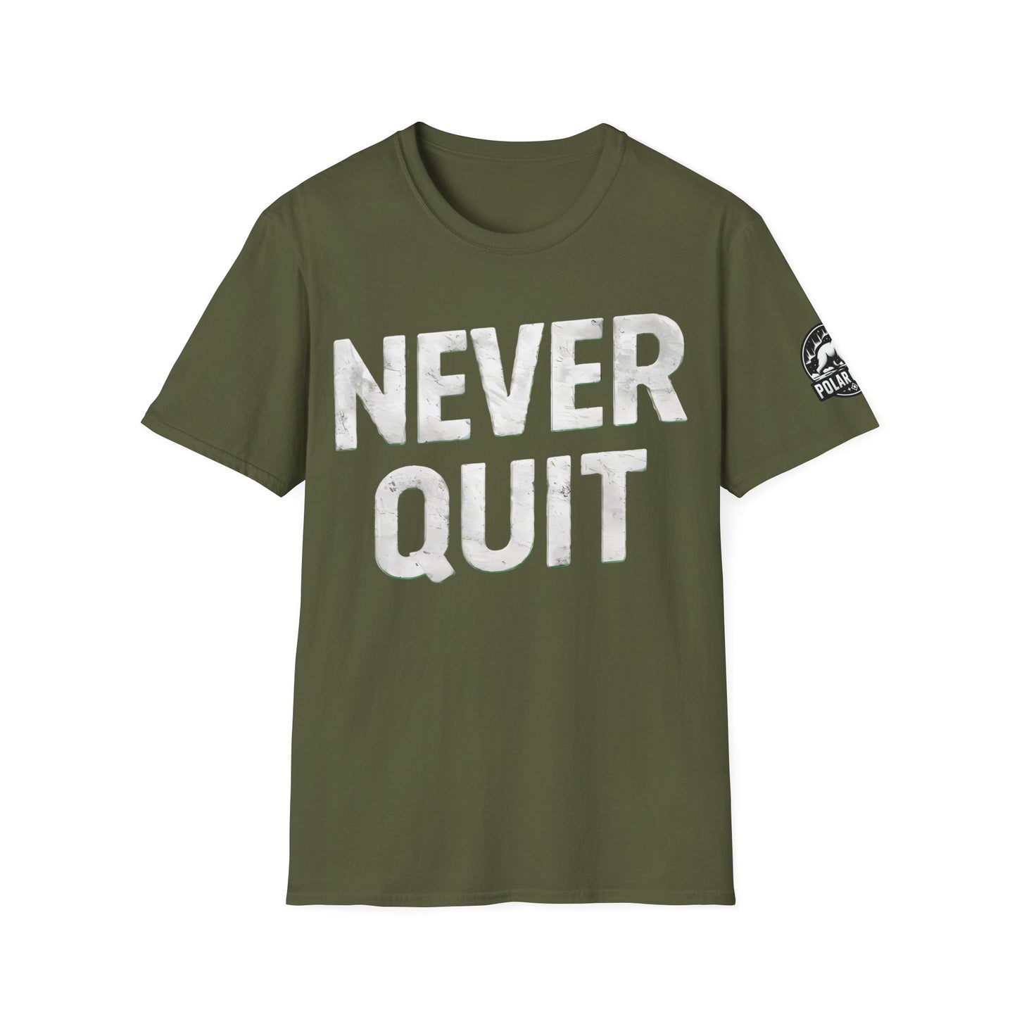 Never Quit - Front & Side Prints - Softstyle T-Shirt