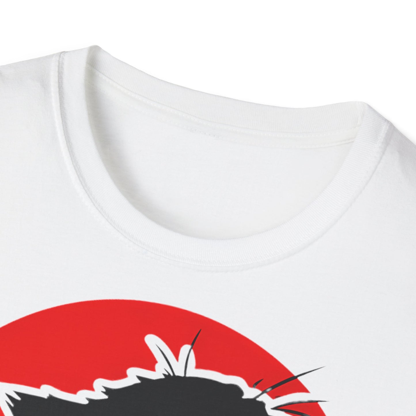 Cat Japanese - Front & Side Prints - Softstyle T-Shirt