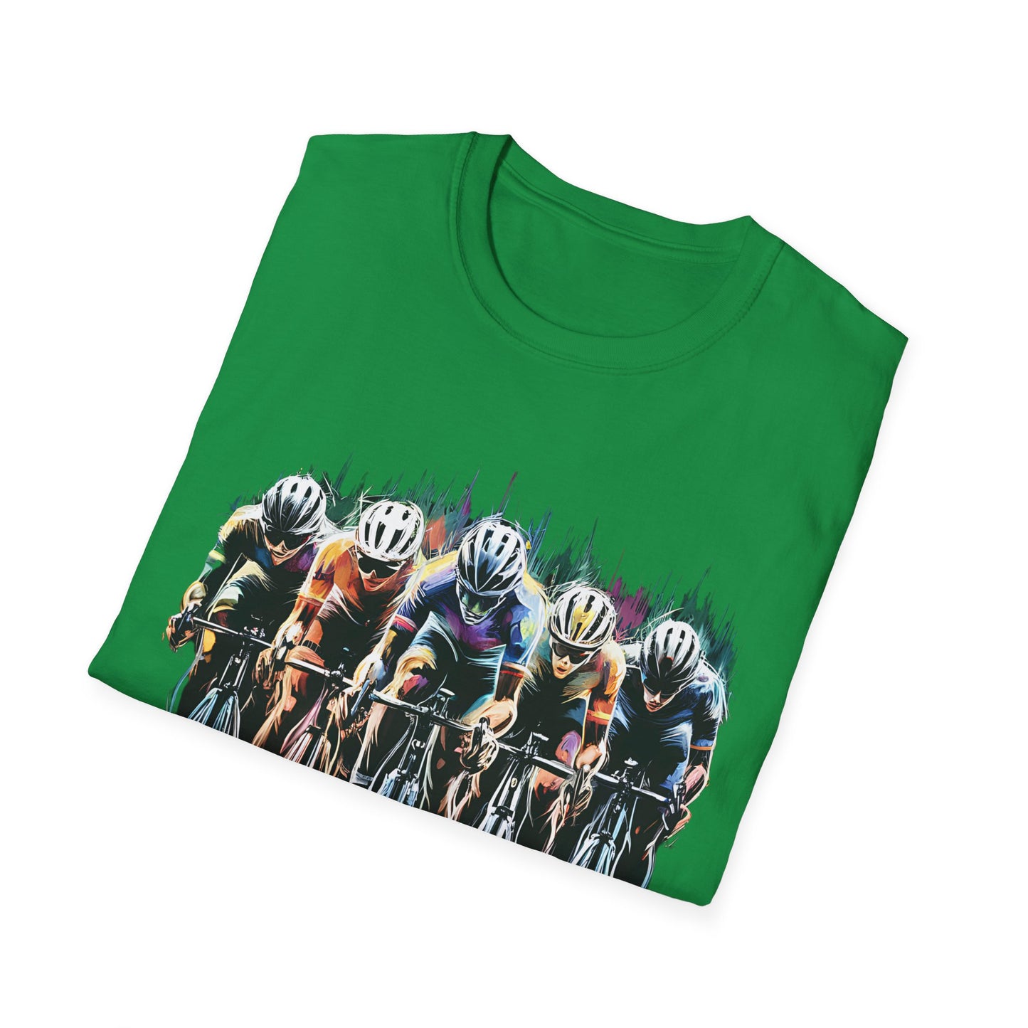 Cycling Peloton - Front & Side Prints - Softstyle T-Shirt