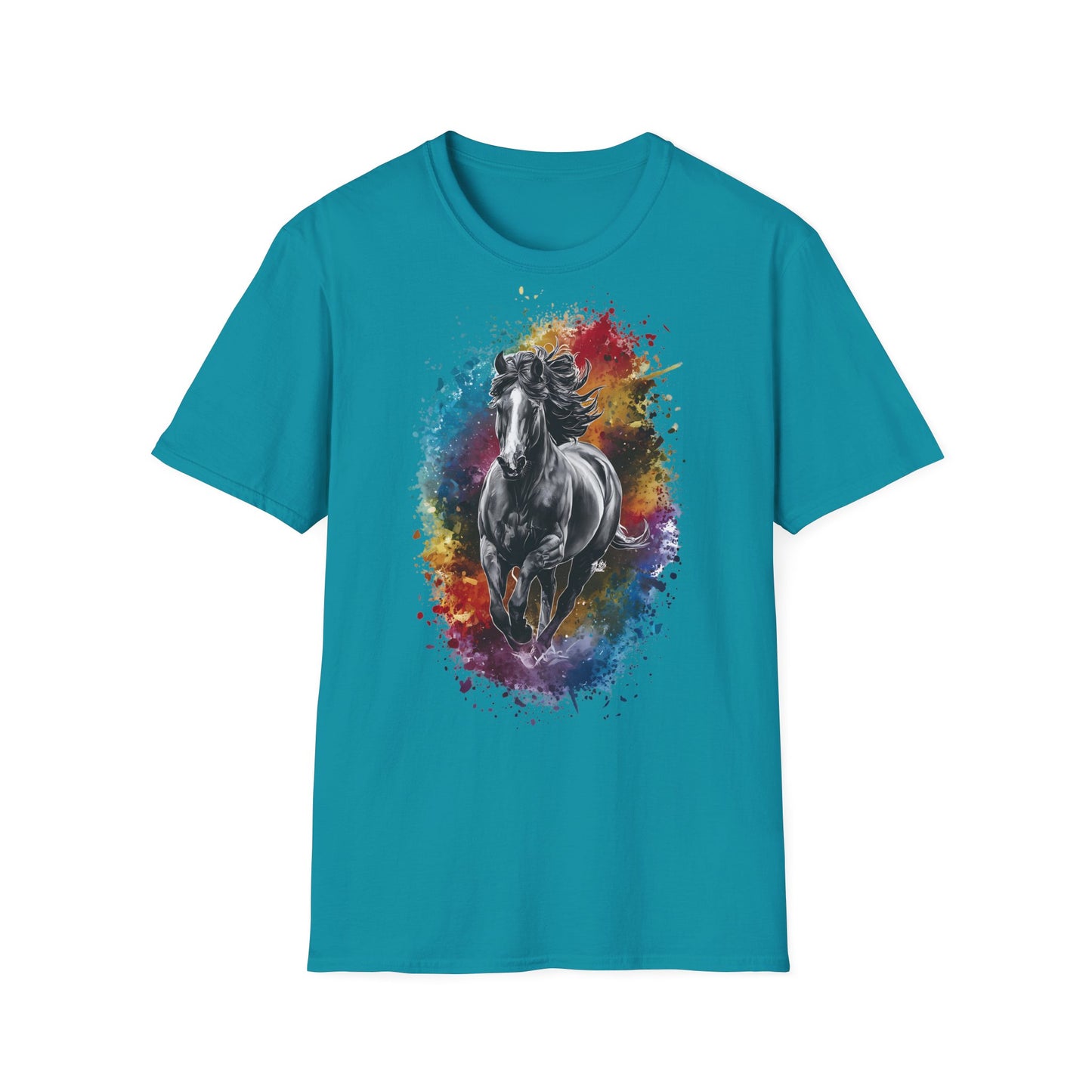 Horse Colours Spot - One Sided Print - Softstyle T-Shirt