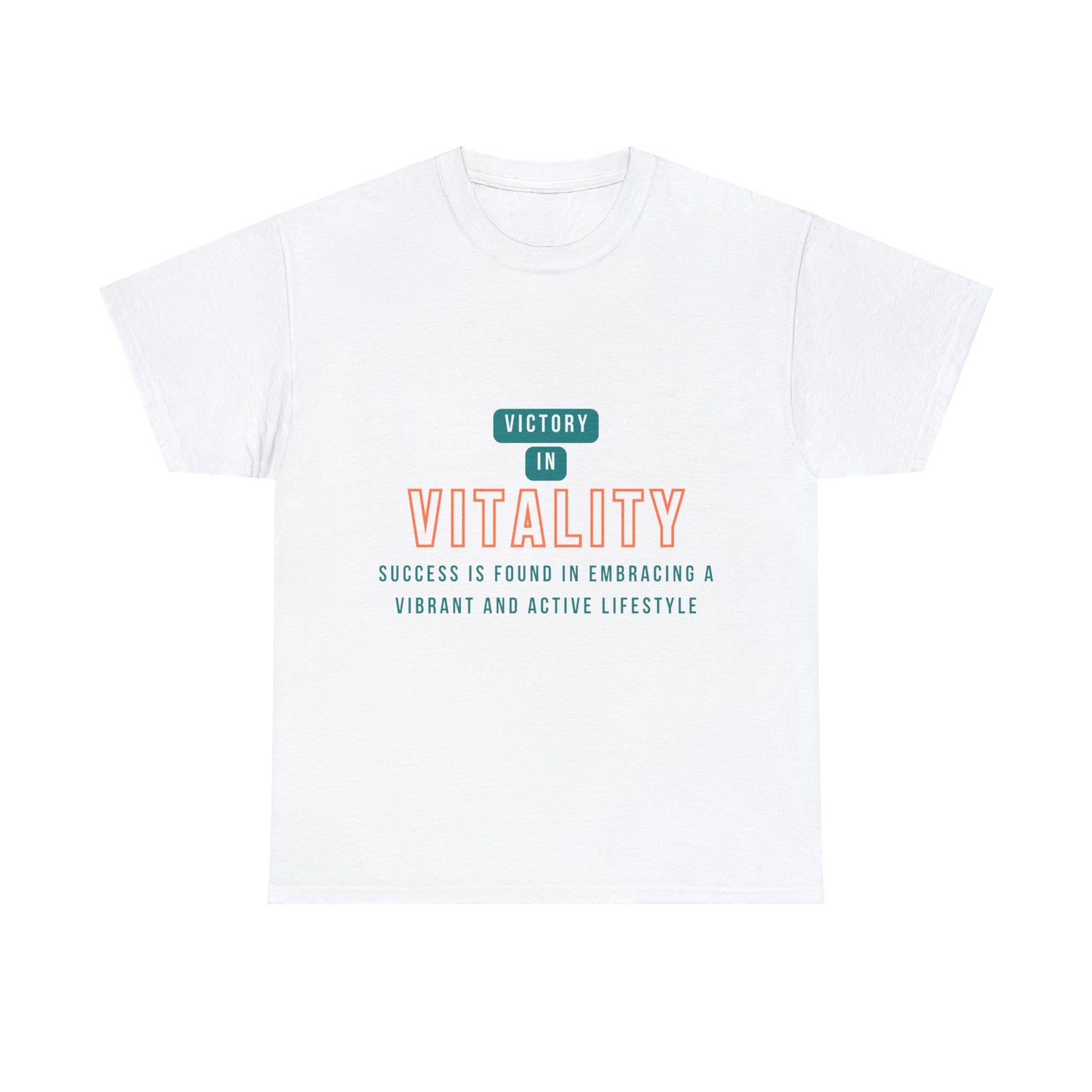 Victory In Vitality - One Sided - White