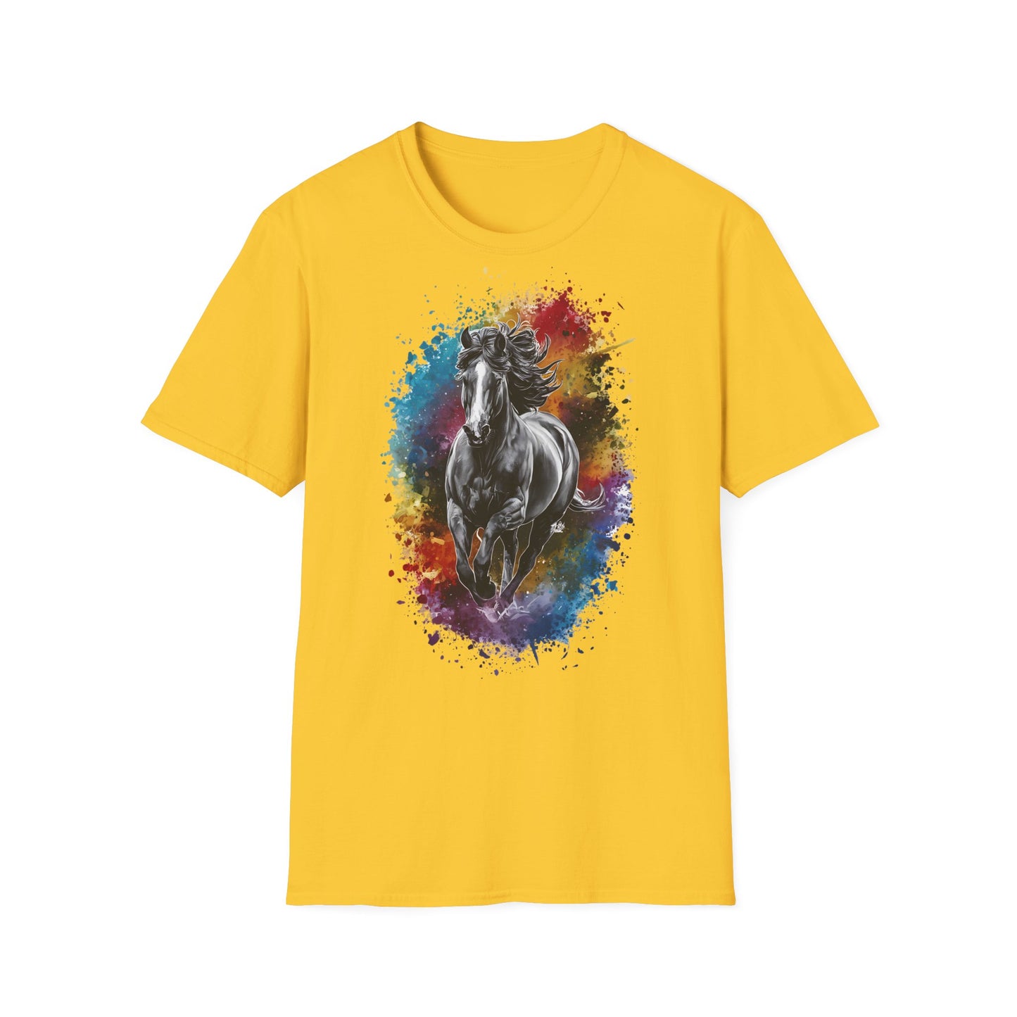 Horse Colours Spot - One Sided Print - Softstyle T-Shirt