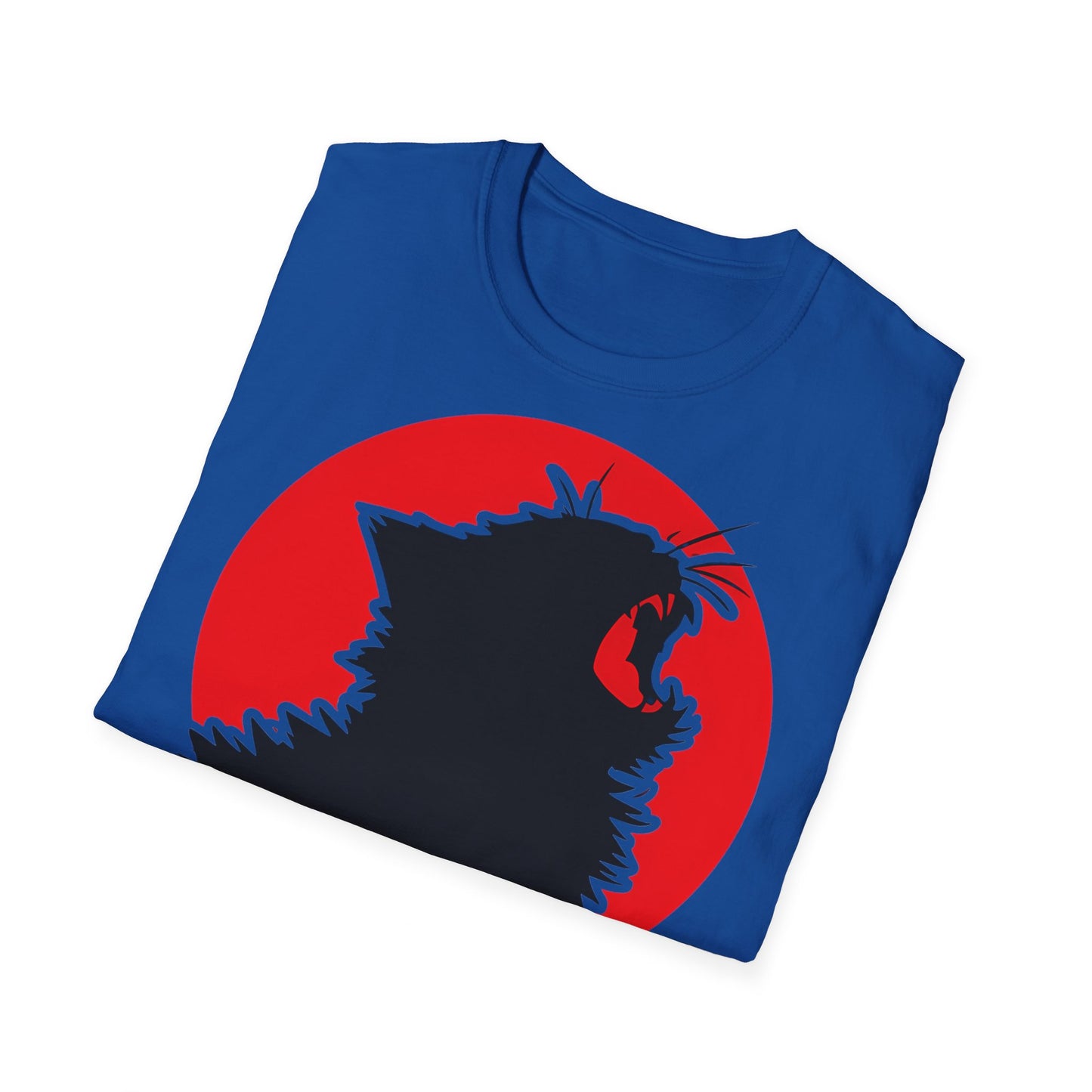 Cat Japanese - One Sided Print - Softstyle T-Shirt