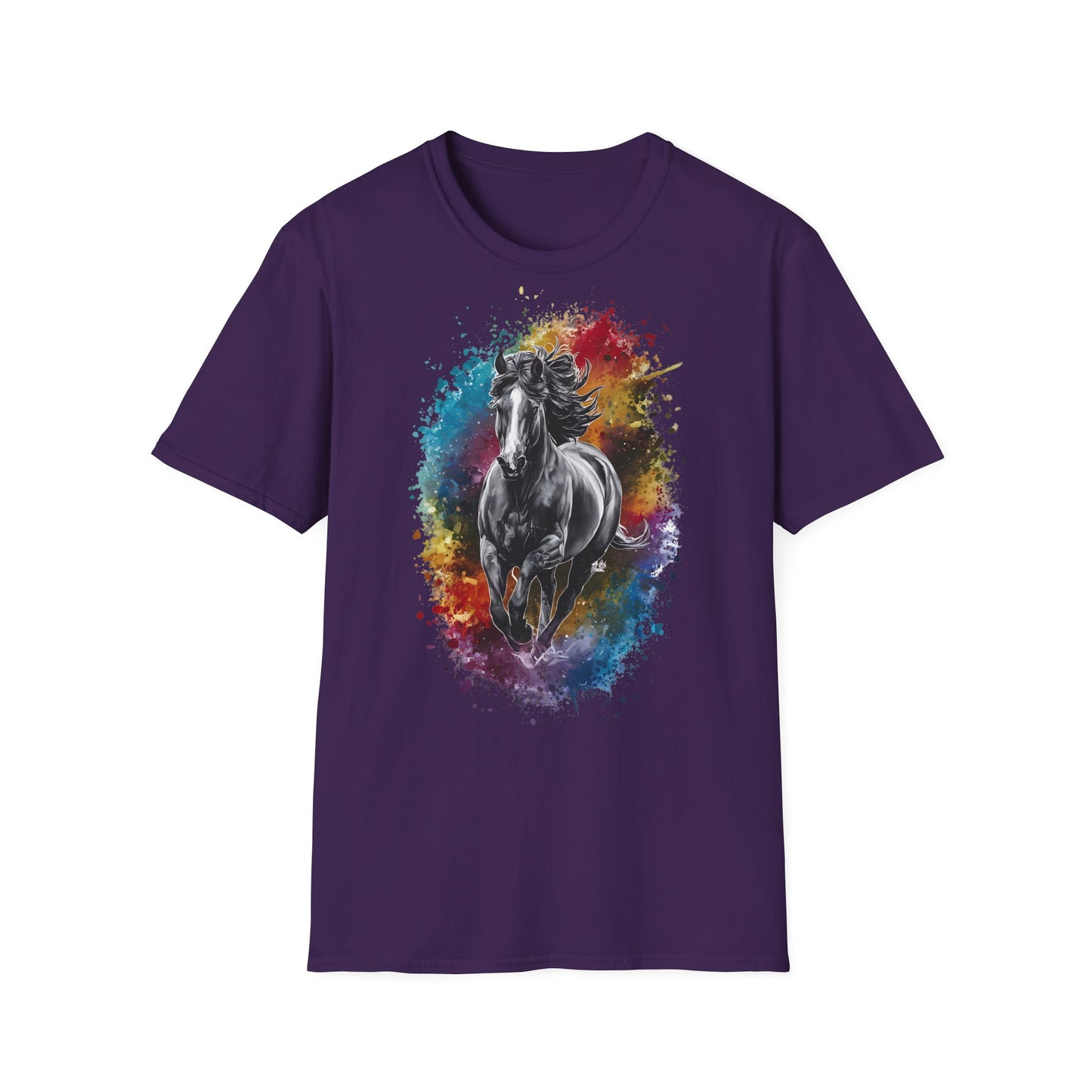 Horse Colours Spot - One Sided Print - Softstyle T-Shirt