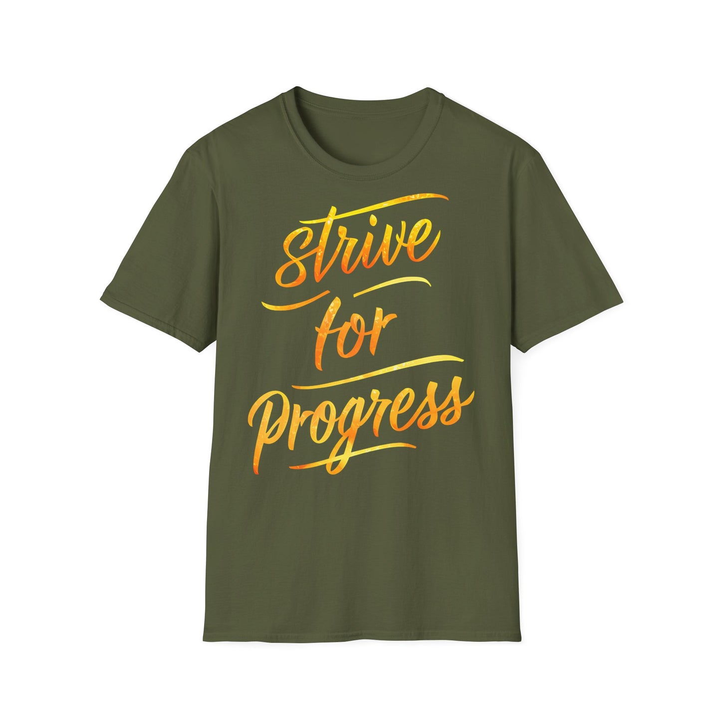 Strive for Progress - One Sided Print - Softstyle T-Shirt