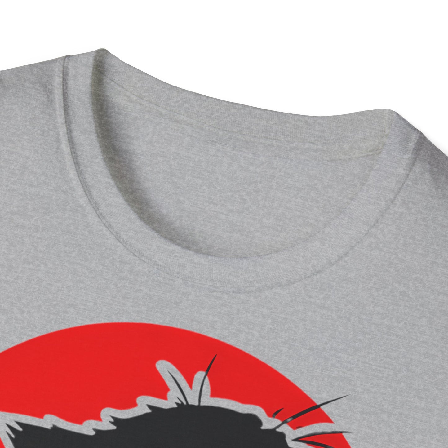 Cat Japanese - Front & Side Prints - Softstyle T-Shirt