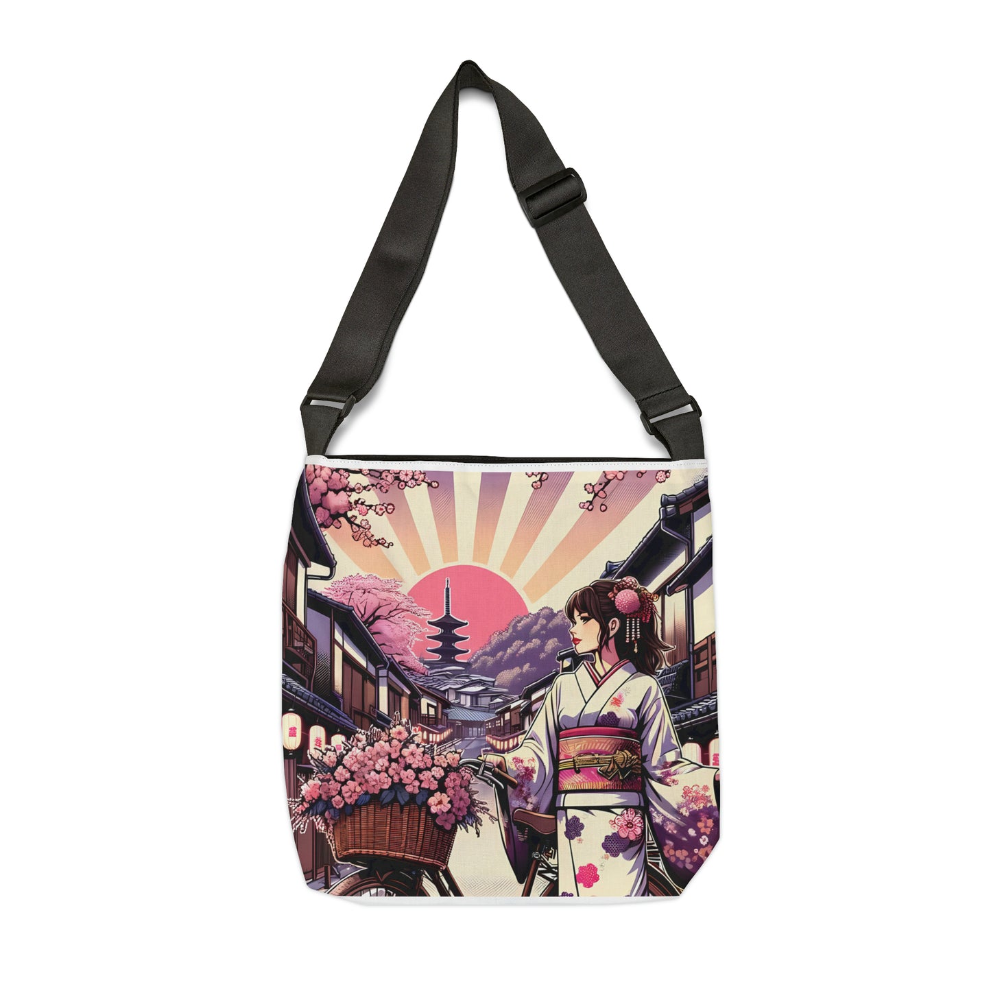 Kyoto Vintage Sunset 16x16 or 18x18