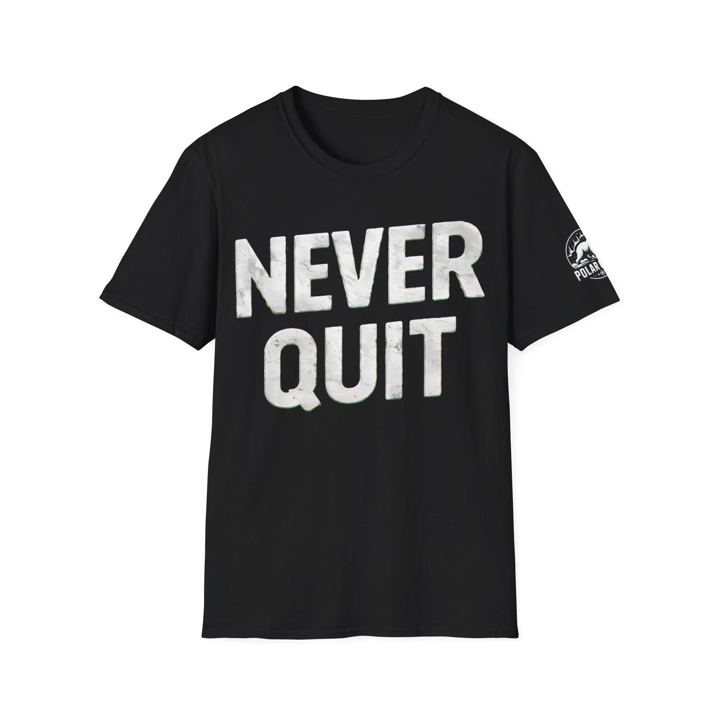 Never Quit - Front & Side Prints - Softstyle T-Shirt