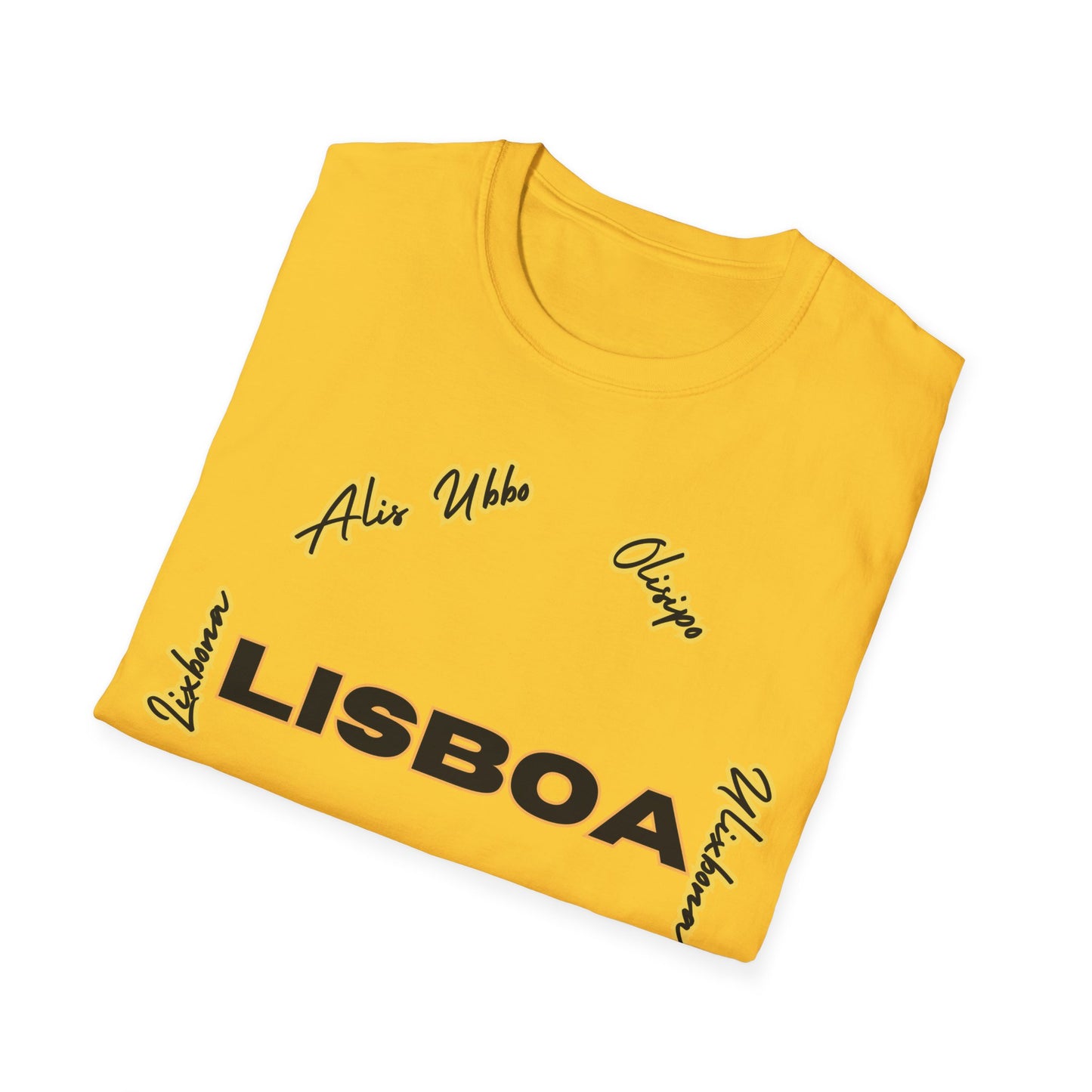 Lisbon Names - Front & Side Prints - Softstyle T-Shirt