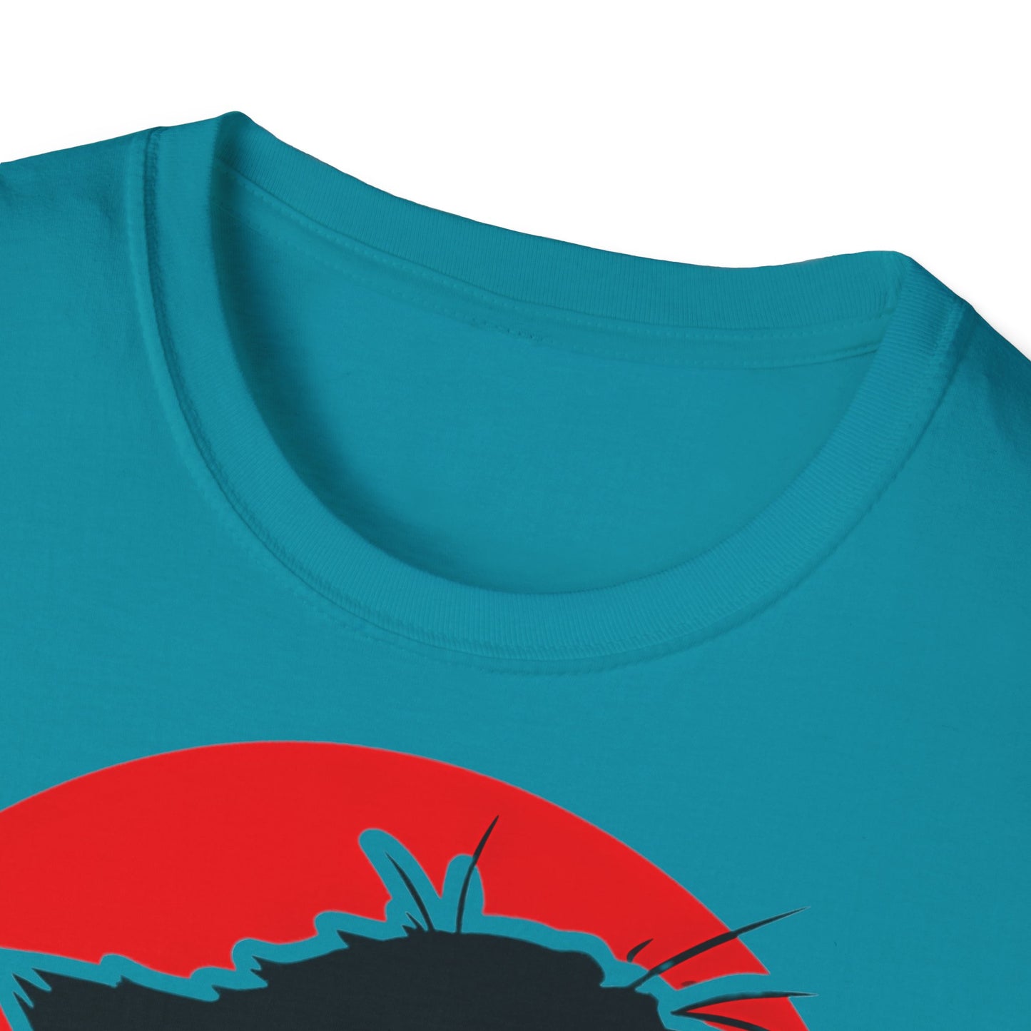Cat Japanese - One Sided Print - Softstyle T-Shirt