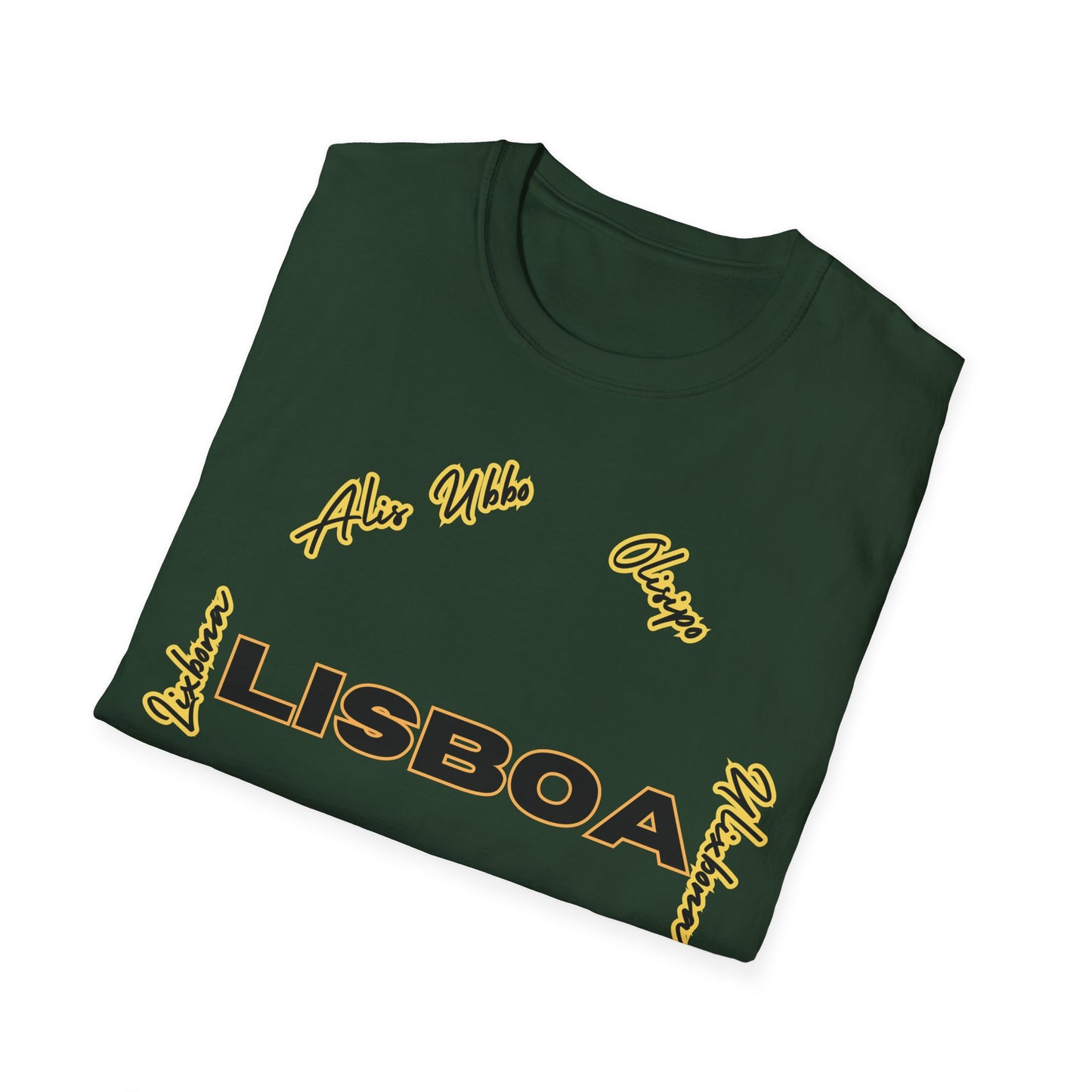 Lisbon Names - Front & Side Prints - Softstyle T-Shirt