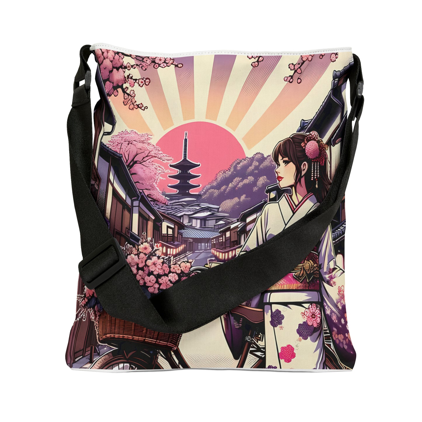 Kyoto Vintage Sunset 16x16 or 18x18