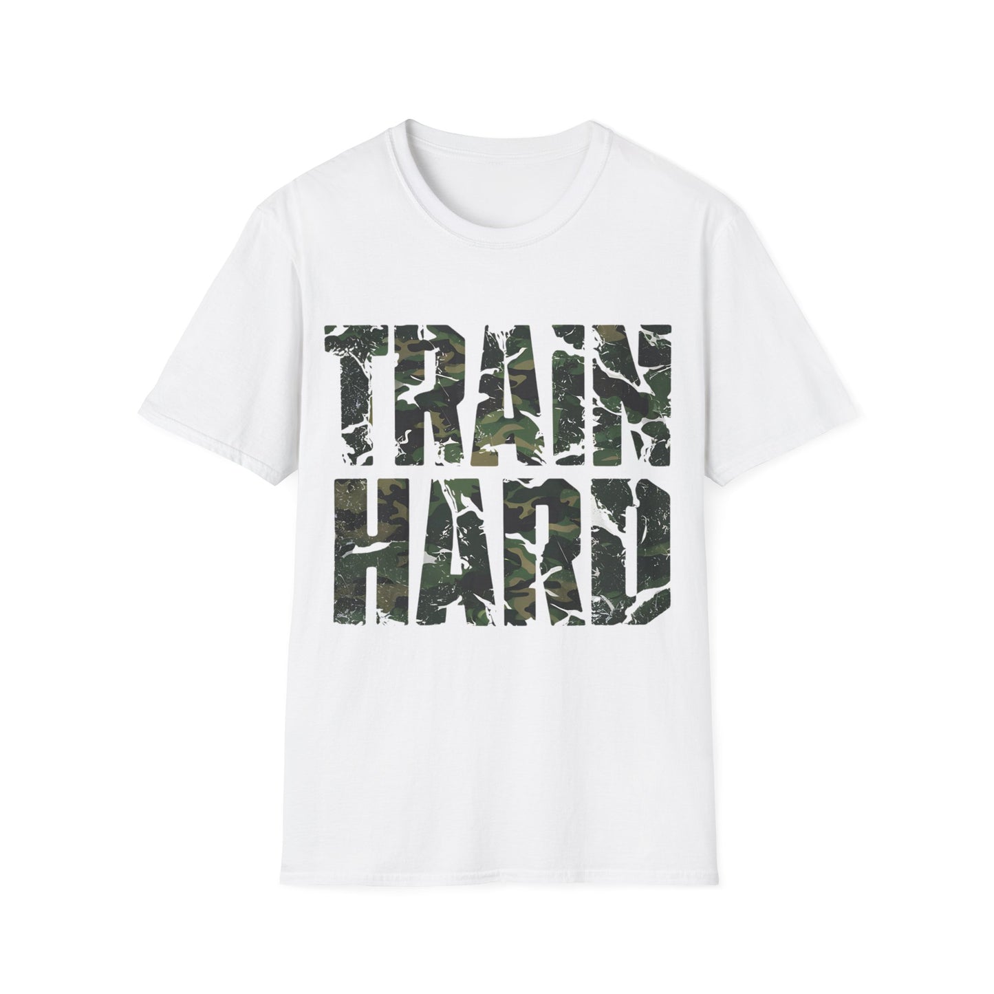Train Hard - One Sided Print - Softstyle T-Shirt