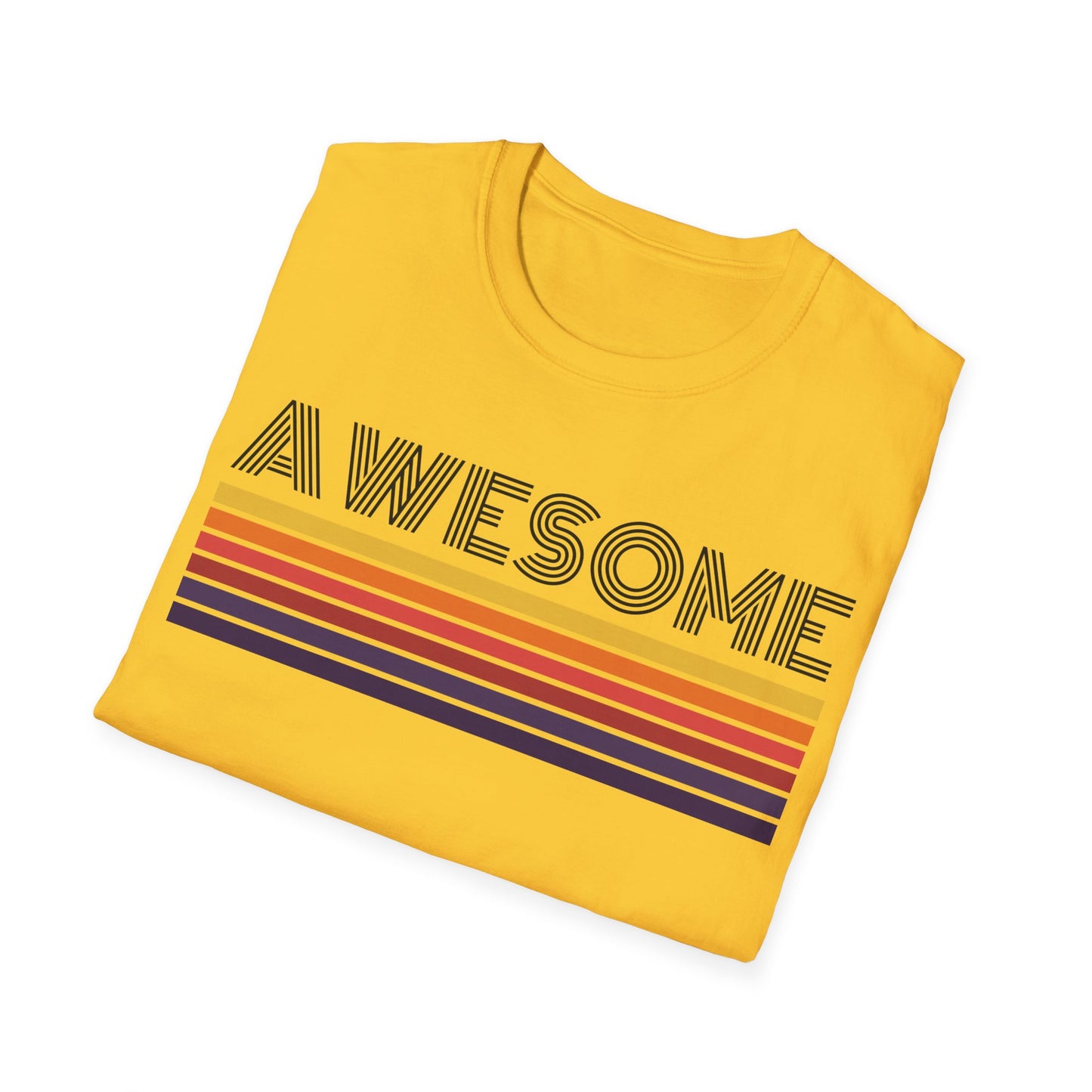 Awesome - Front & Side Prints - Softstyle T-Shirt