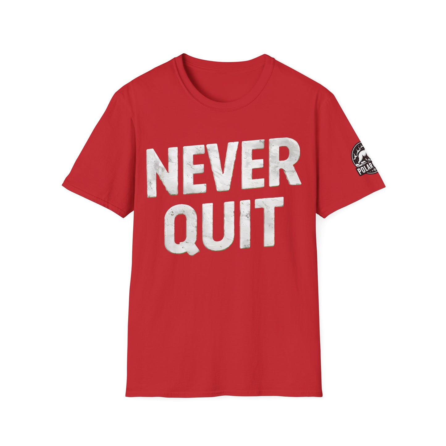 Never Quit - Front & Side Prints - Softstyle T-Shirt