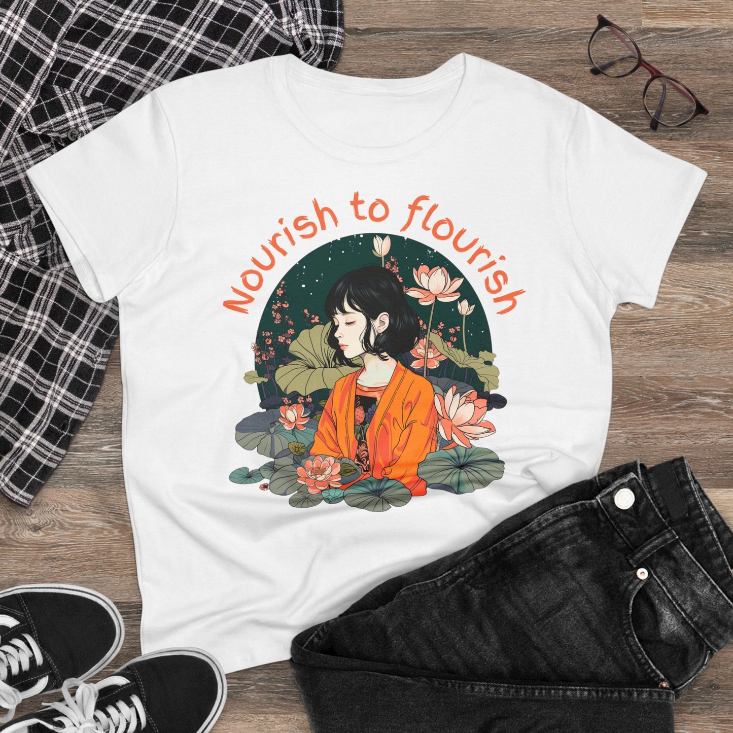Nourish to Flourish - Colours - One Sided Print - Women's