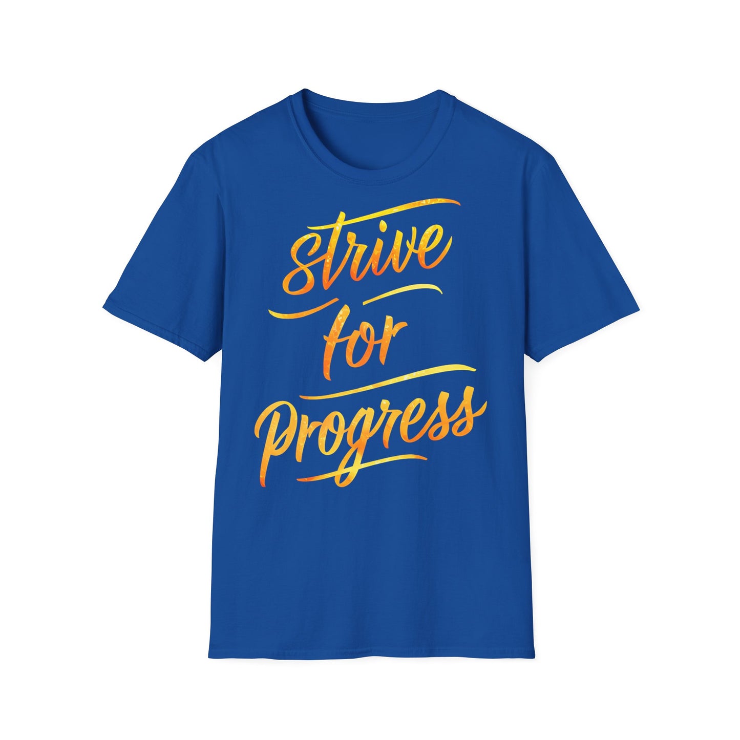 Strive for Progress - One Sided Print - Softstyle T-Shirt