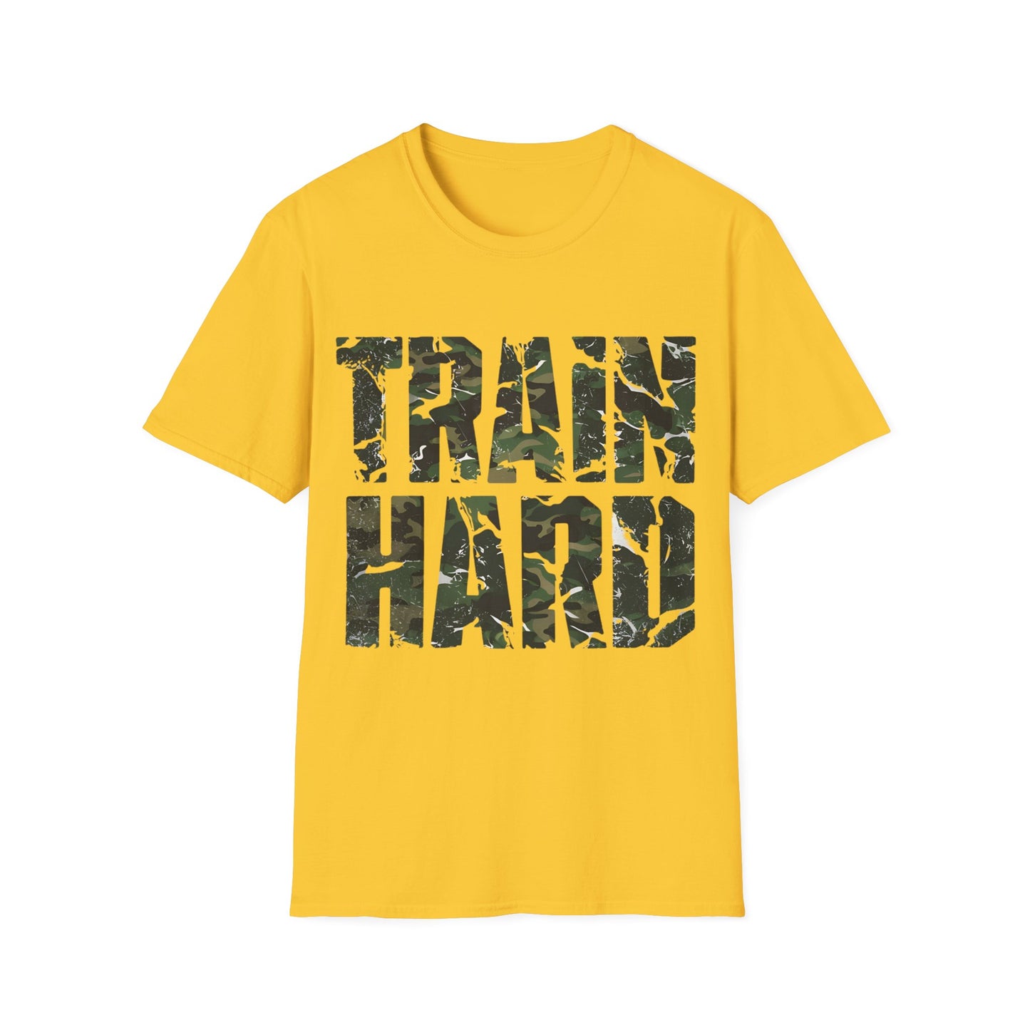 Train Hard - One Sided Print - Softstyle T-Shirt