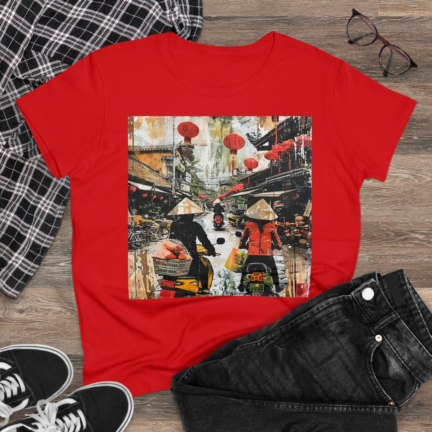 Vietnam Design Four - Colours - One Sided Print - Women's