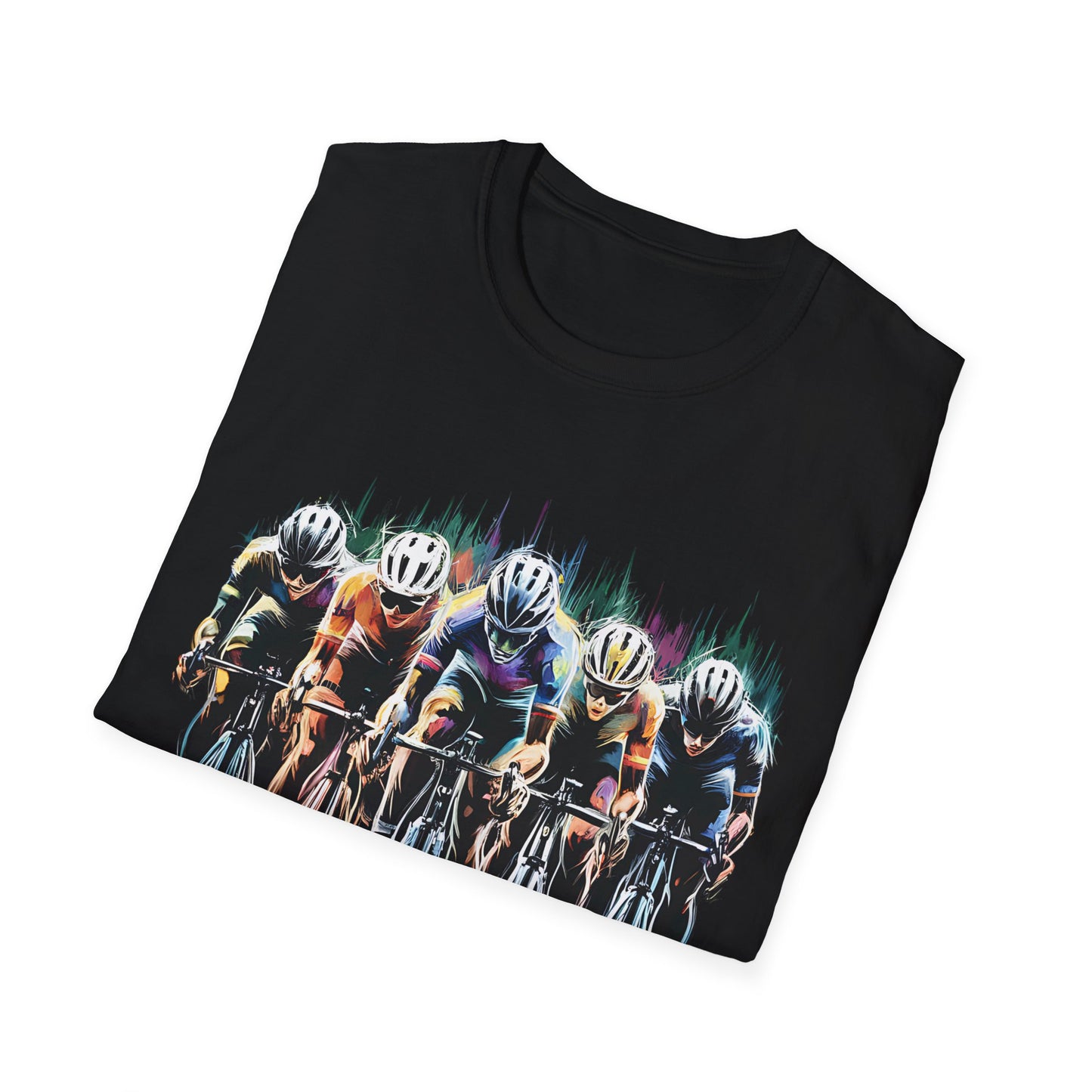 Cycling Peloton - Front & Side Prints - Softstyle T-Shirt