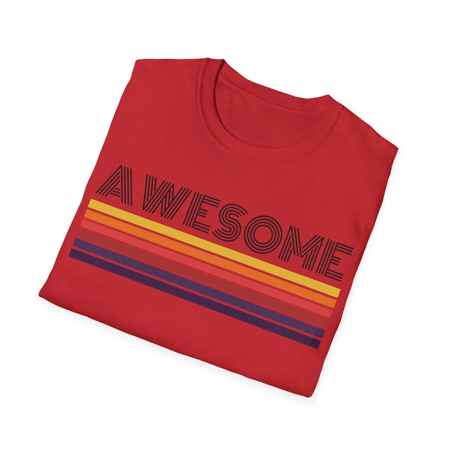 Awesome - Front & Side Prints - Softstyle T-Shirt