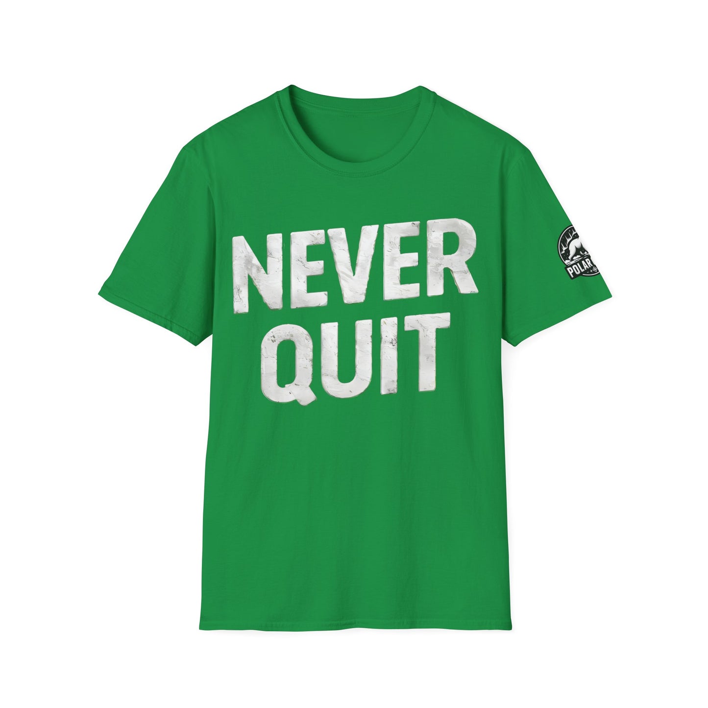 Never Quit - Front & Side Prints - Softstyle T-Shirt
