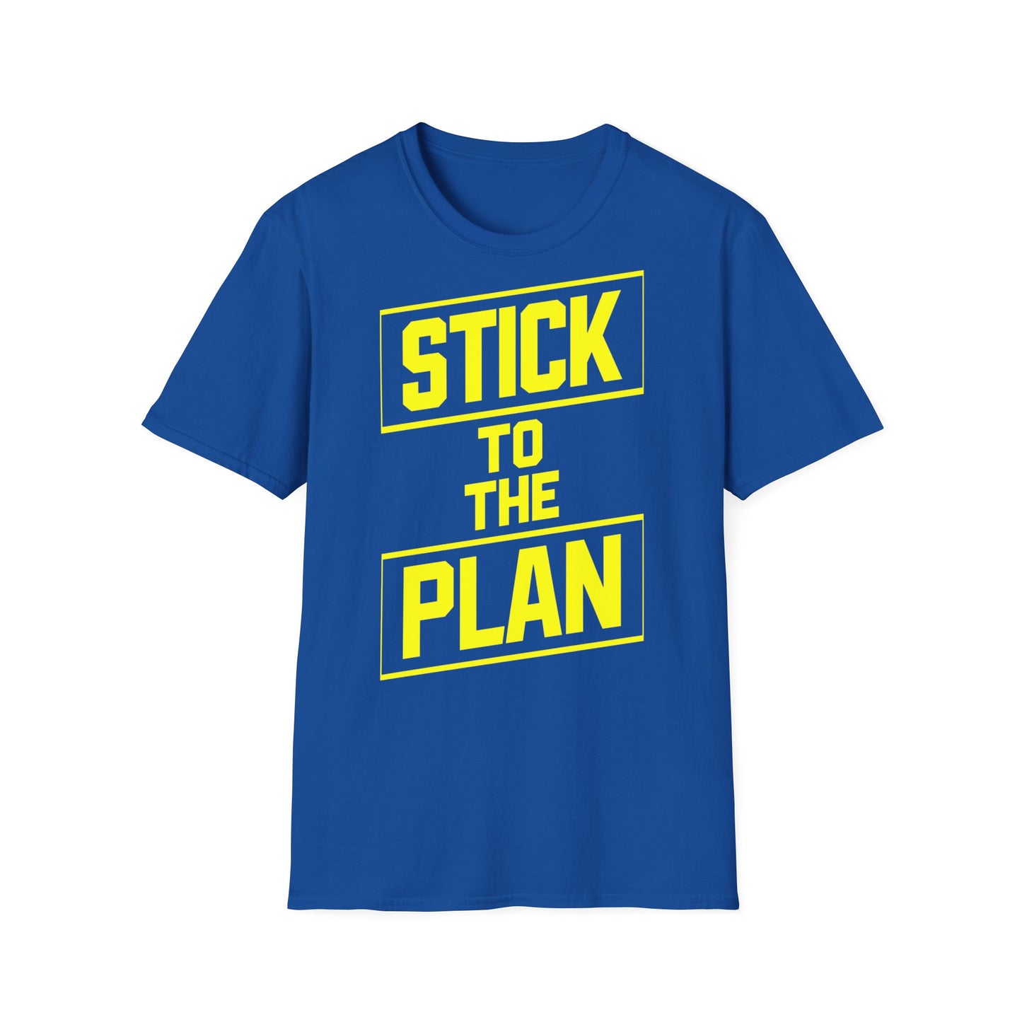 Stick To The Plan - One Sided Print - Softstyle T-Shirt