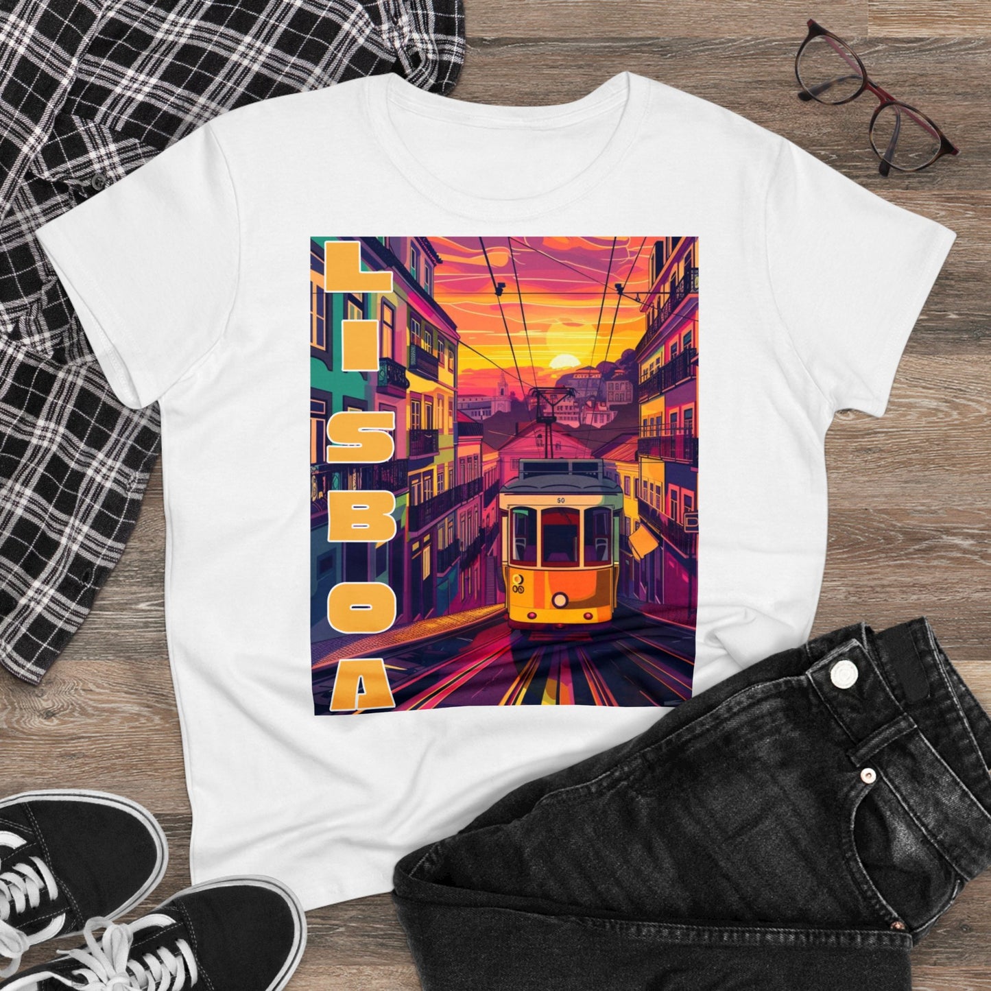 Lisboa Tram Sunset - One Sided - Colours - Women's
